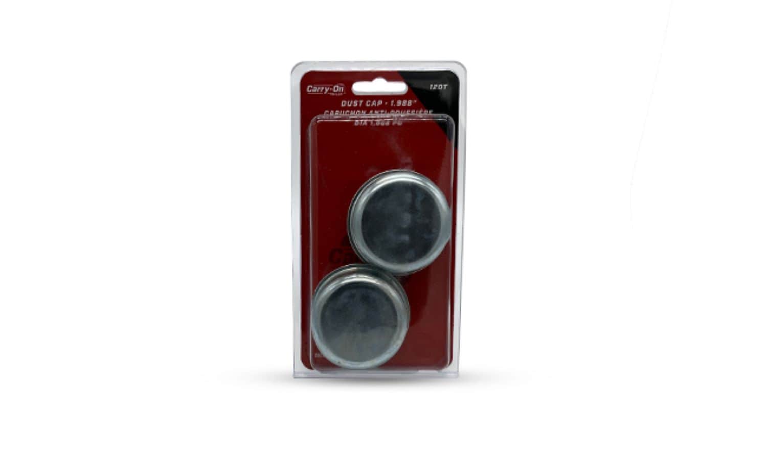 Tapas de polvo para ejes de remolque Carry-On de 2000 lb a 3500 lb, diámetro de 1.98 pulgadas, paquete de 2 unidades, 120T