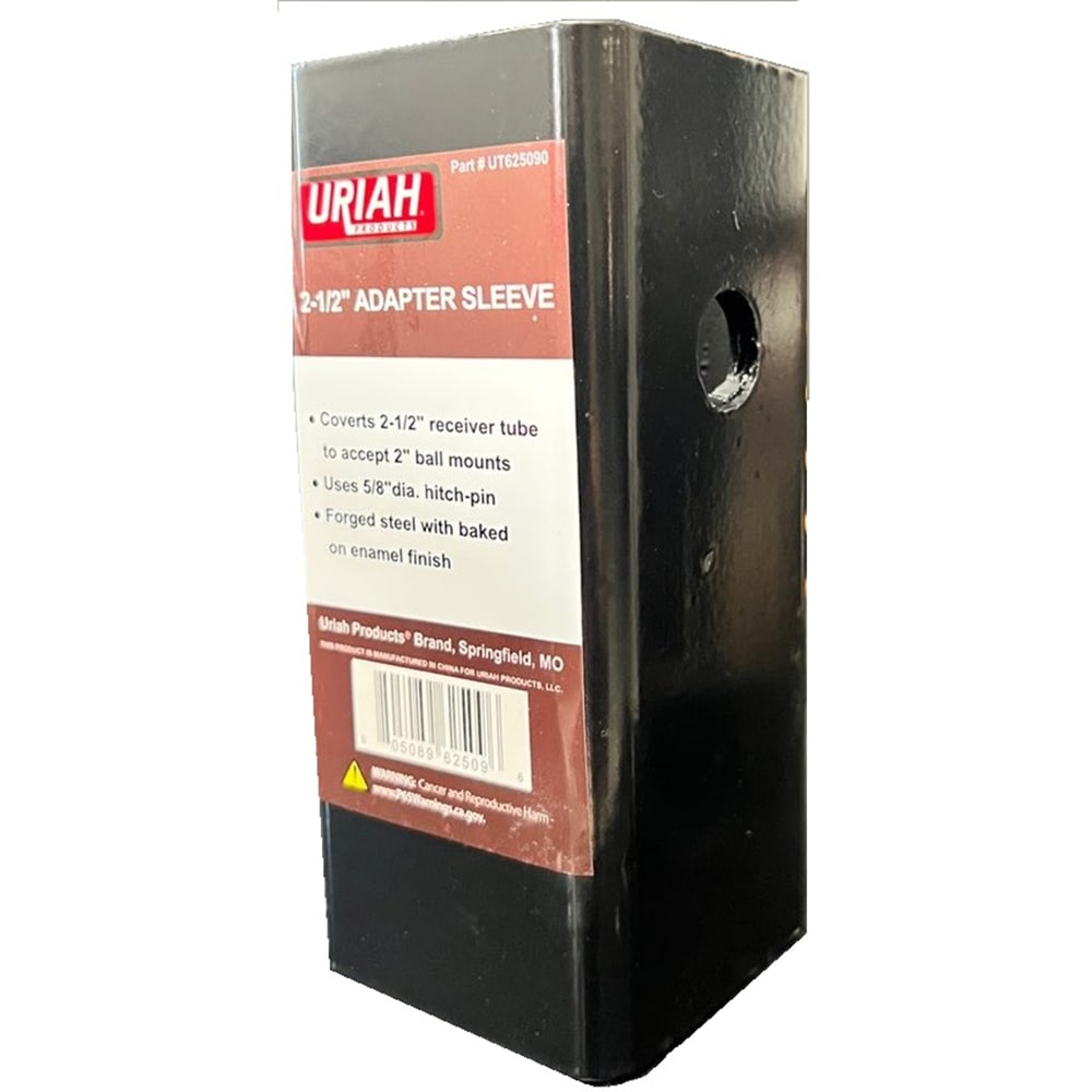 Adaptador de Receptor de Uriah Products: Adaptador de 2 1/2 pulgadas Cuadradas a 2 pulgadas Cuadradas UT625090