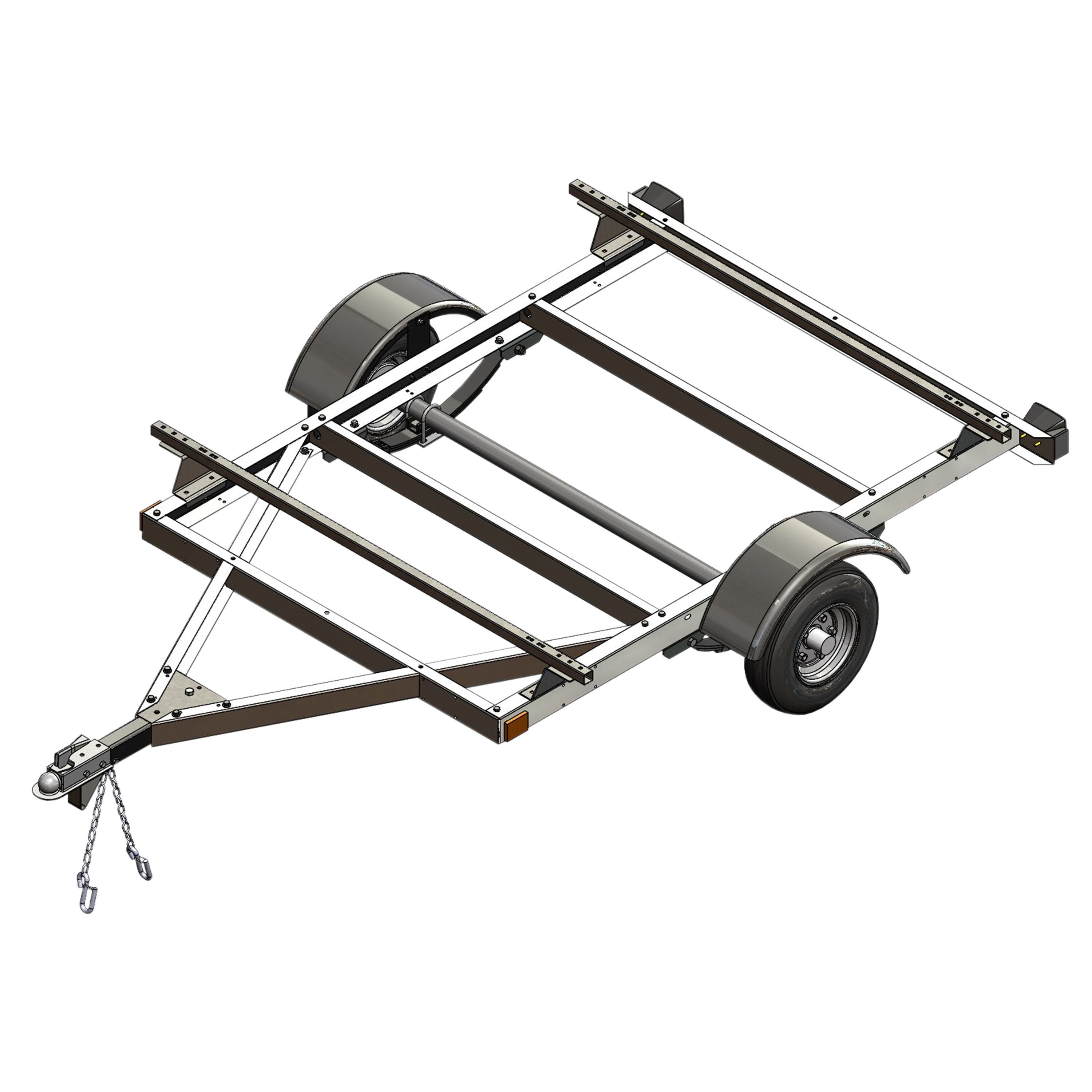 Parrilla de carga ajustable Stirling para remolques de kit Stirling de 68 pulgadas de acero galvanizado para techo (incluye hardware) 504484