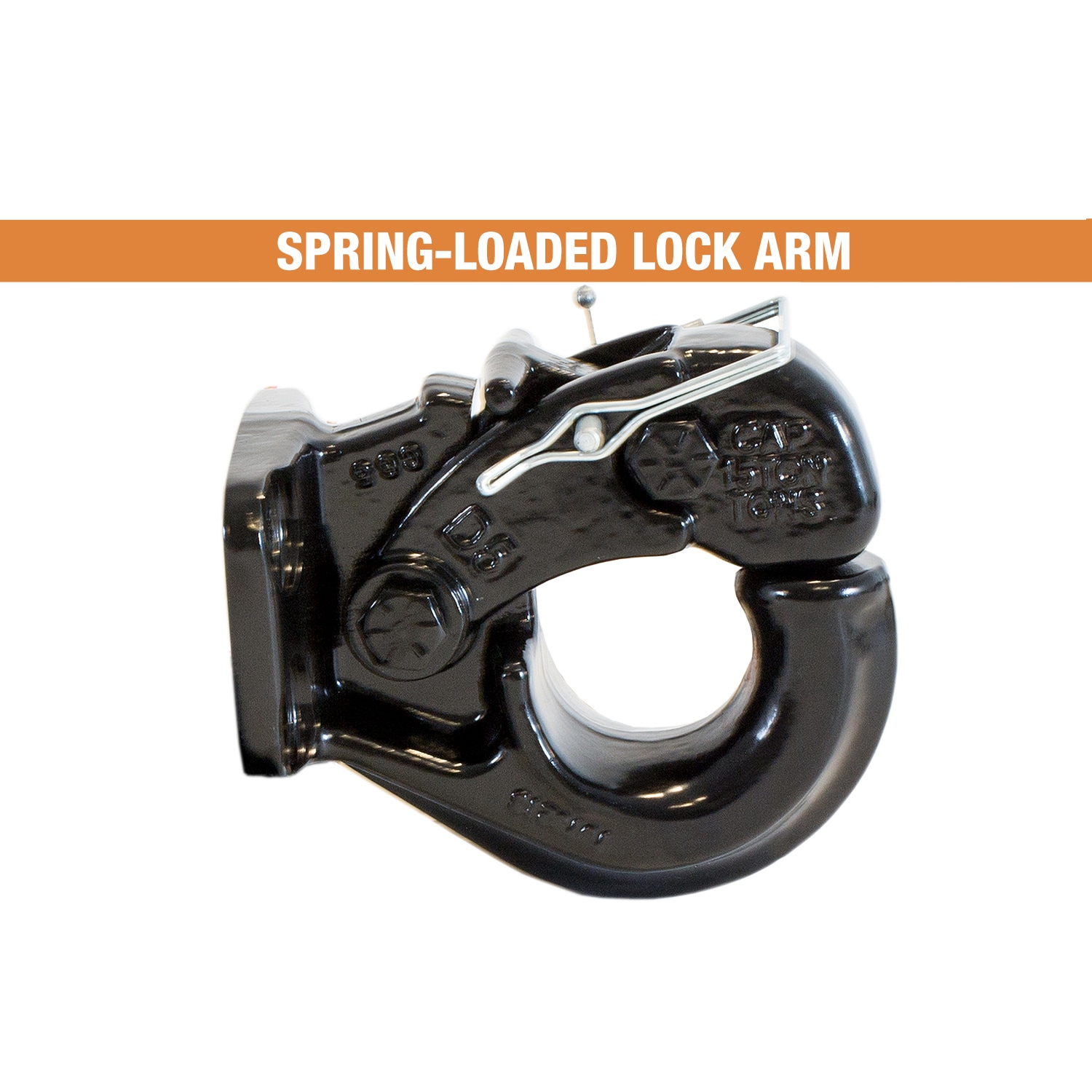 Enganche de Perno Pintle de 1 Pulgada Resistente Para Remolcar Hasta 30,000 Lb - Construcción de Acero Forjado Duradero PH15