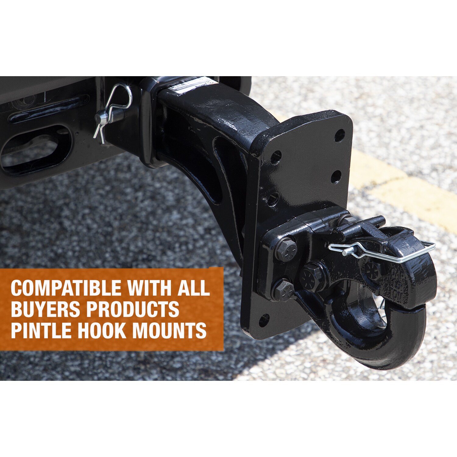 Enganche de Perno Pintle de 1 Pulgada Resistente Para Remolcar Hasta 30,000 Lb - Construcción de Acero Forjado Duradero PH15