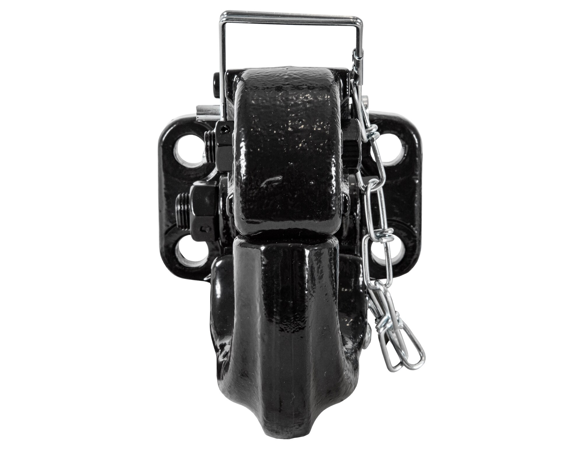 Enganche de Pintle Negro Resistente con Capacidad de Remolque de 20,000 Lb y Brazo de Bloqueo con Resorte PH10
