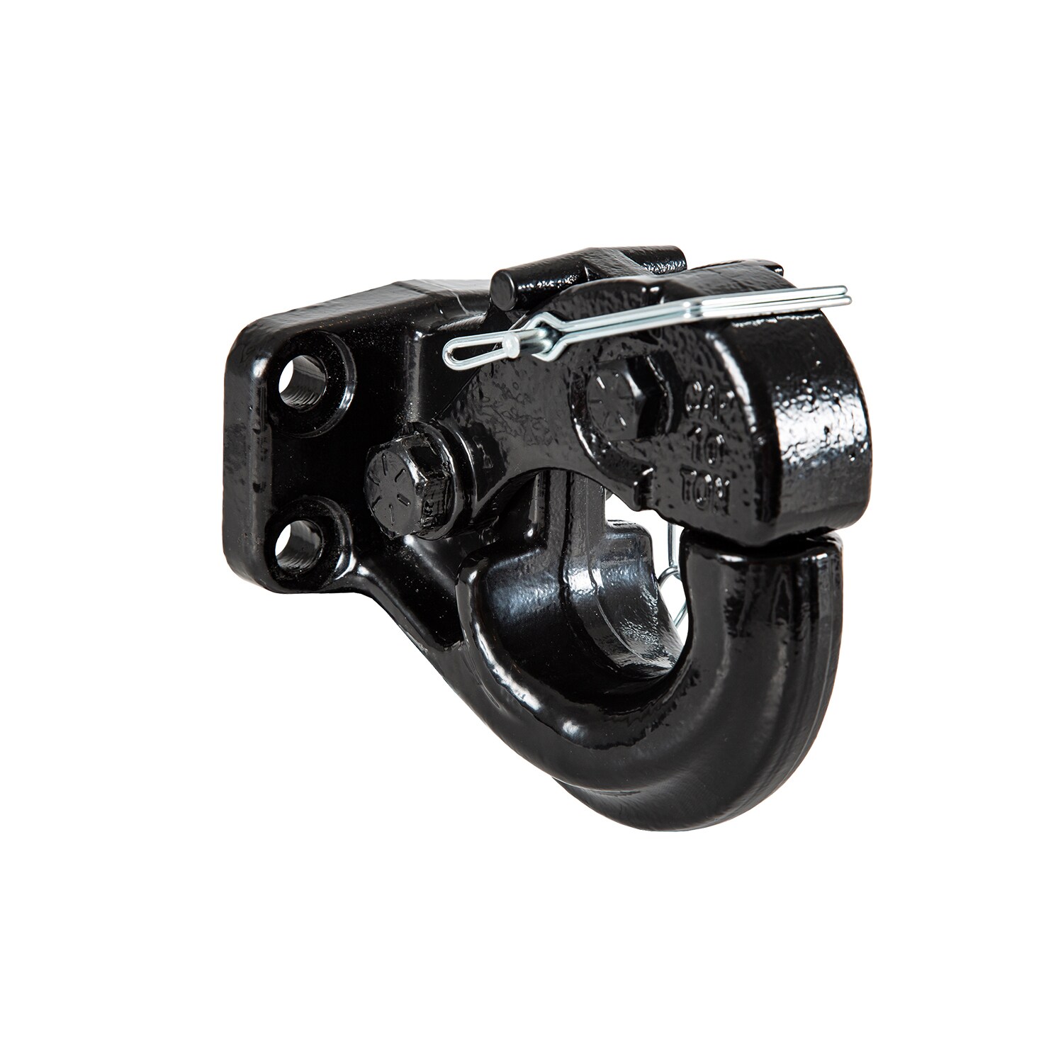 Enganche de Pintle Negro Resistente con Capacidad de Remolque de 20,000 Lb y Brazo de Bloqueo con Resorte PH10