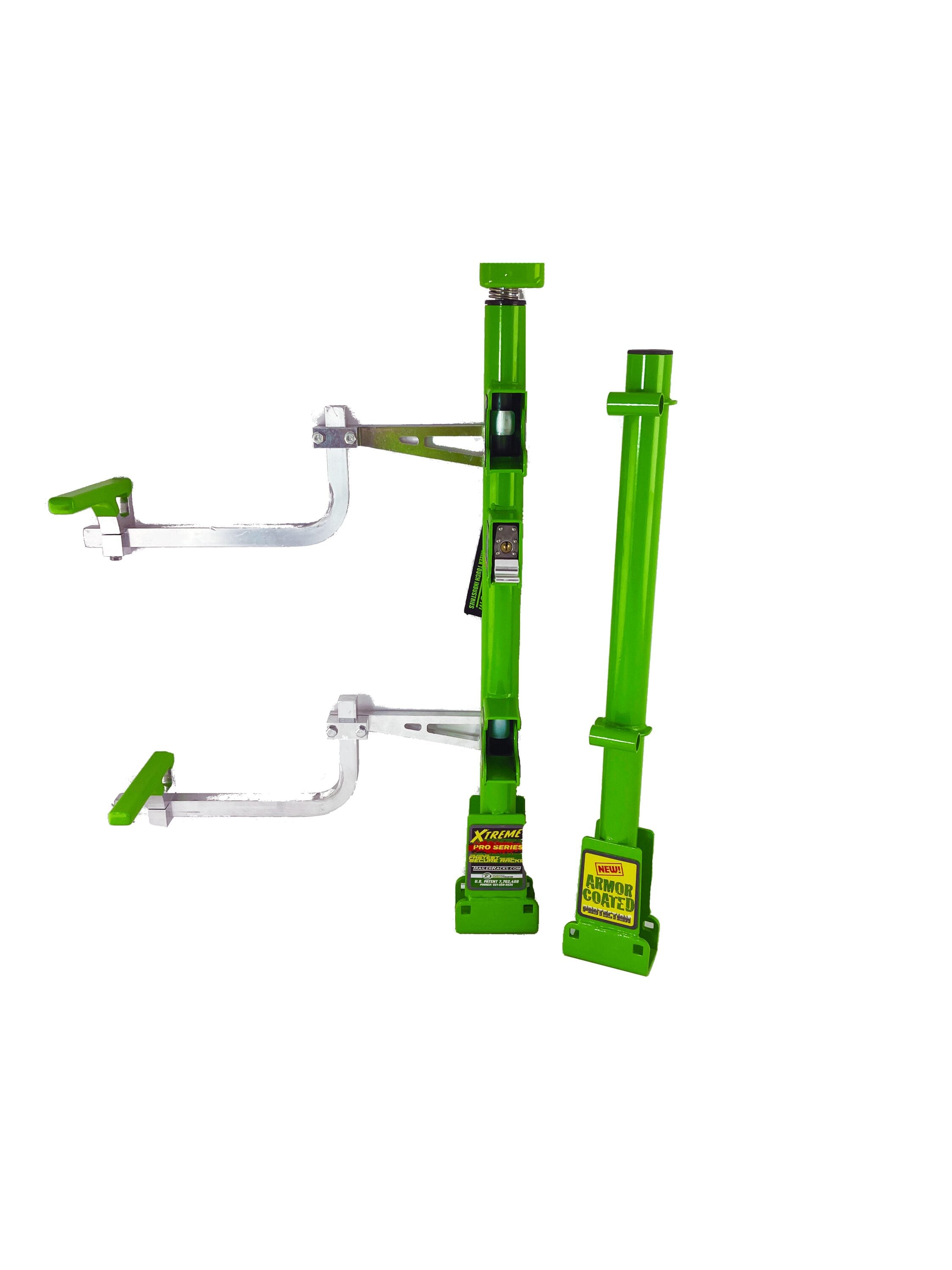 Rack para Recortadora de la Serie Xtreme Pro de 2 posiciones de GREEN TOUCH INDUSTRIES para Remolques Abiertos y Cerrados - Construcción de Acero Resistente XA102