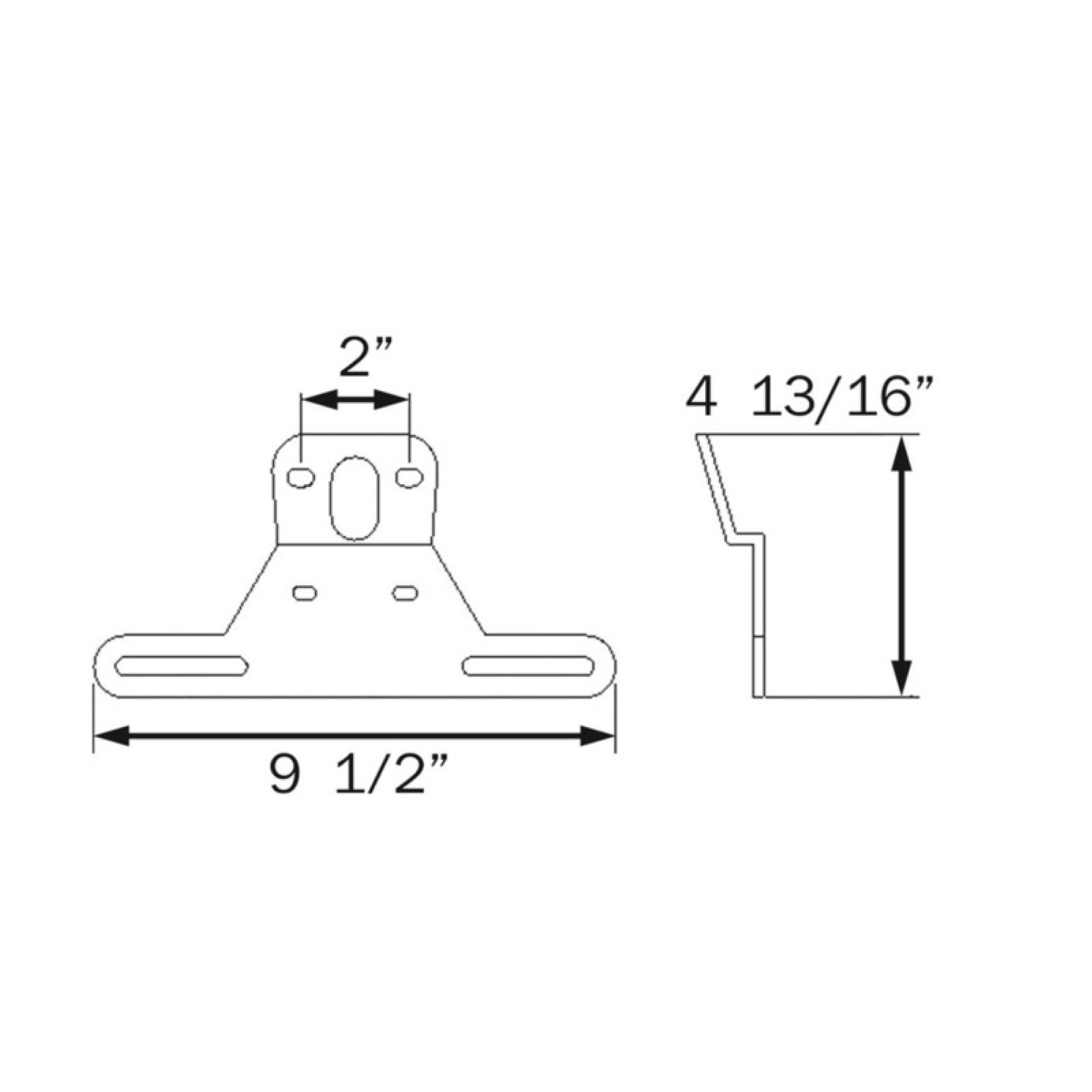 Soporte de Placa para Remolque Portátil CO-LP10SBU