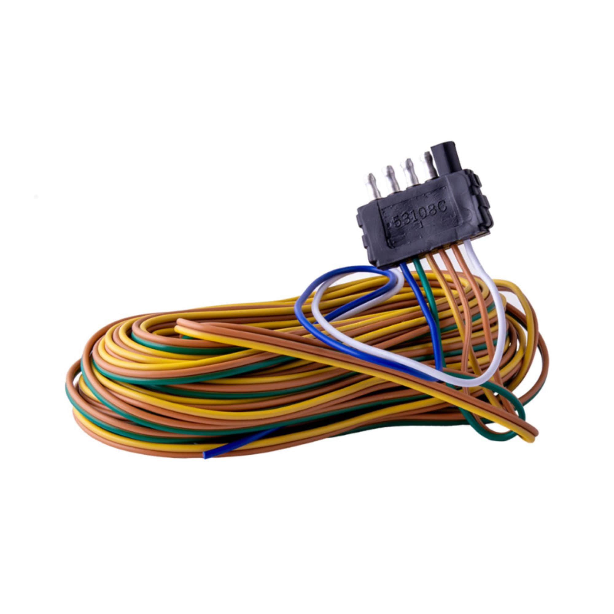Arnes de cableado de estilo en forma de hueso de deseo de 25 pies de 5 vías para remolque de mano CO-A255WBU