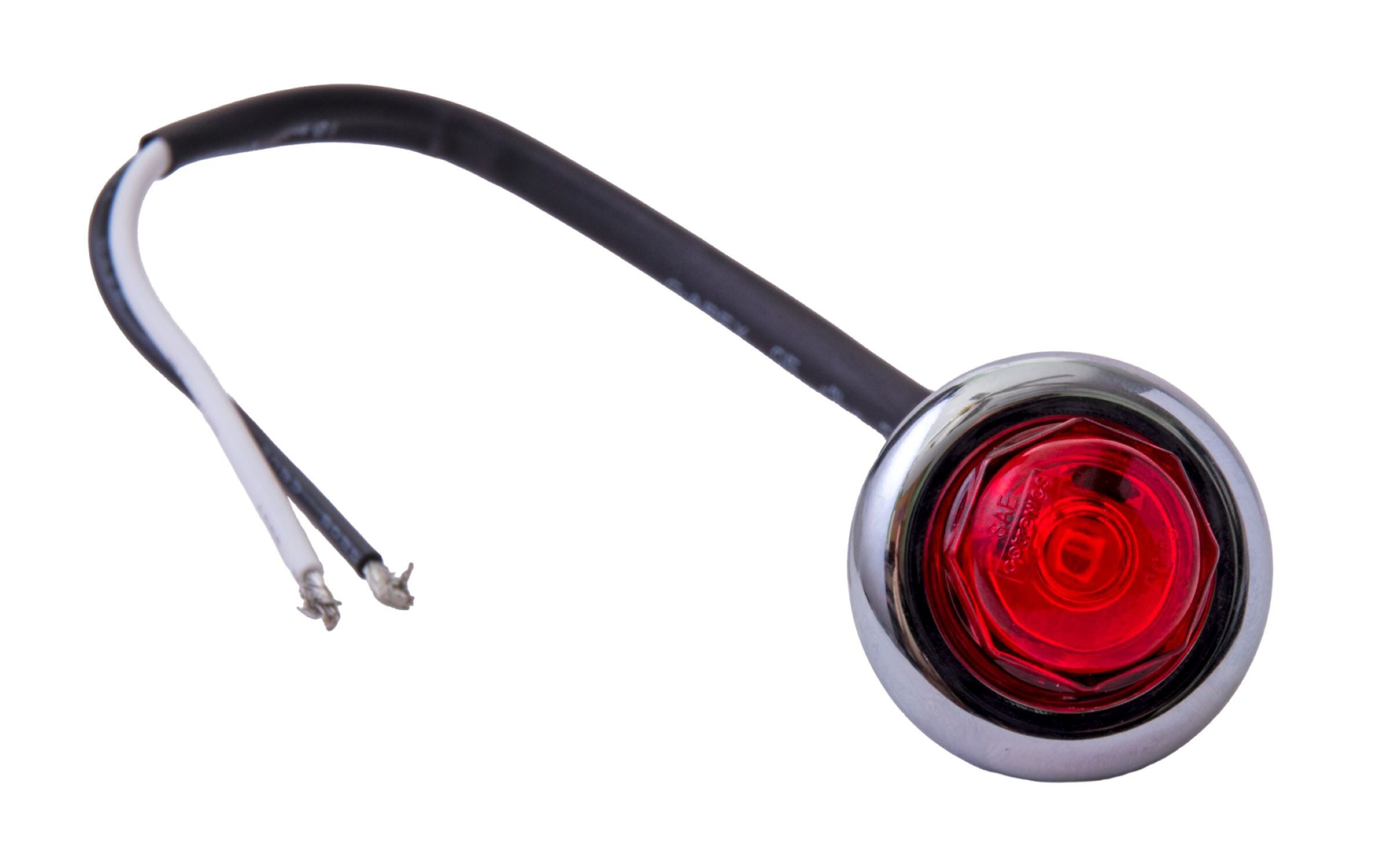 Luz Indicadora/Intermitente Sellada de 3/4 pulgadas en Rojo con LED para Remolque de Equipaje - Juego de 6 piezas
