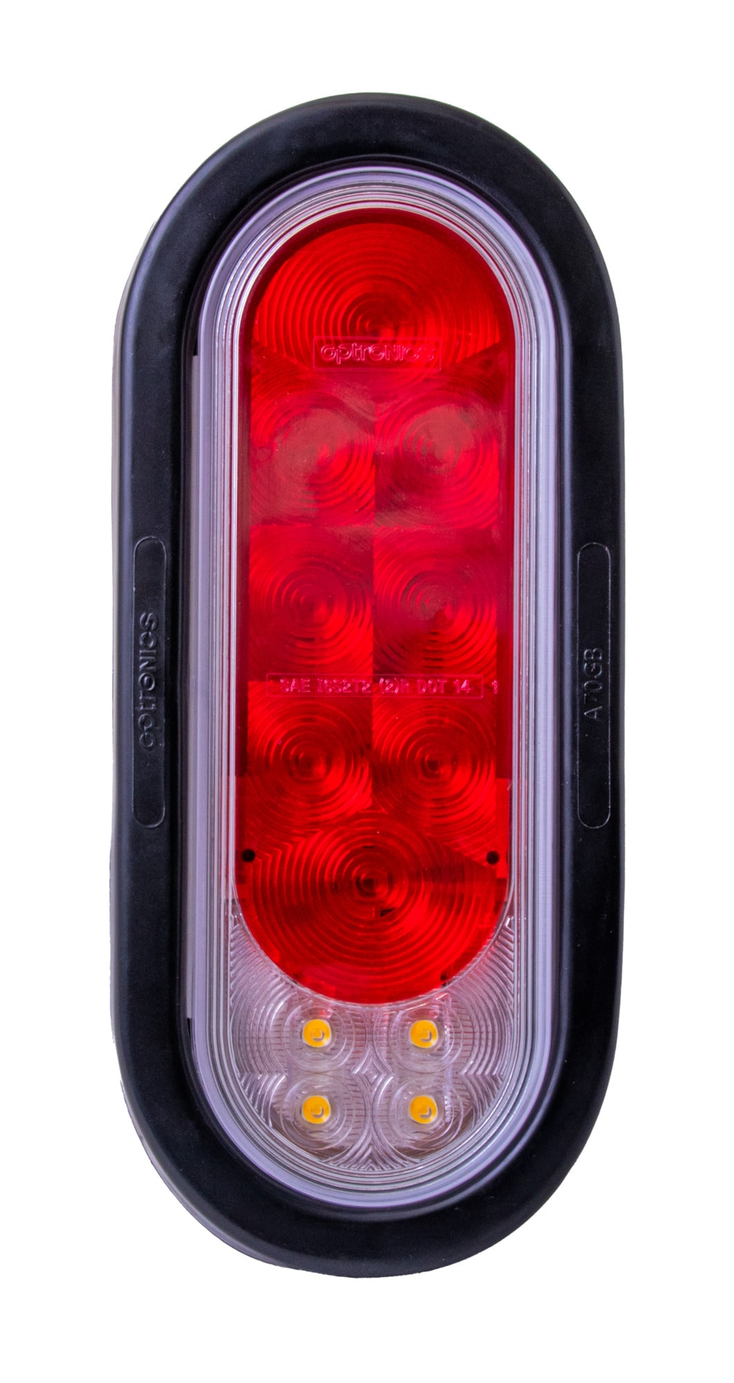 Kit de luces traseras selladas ovaladas de combinación LED de 6 pulgadas para remolque de mano CO-TLL211XRTMK