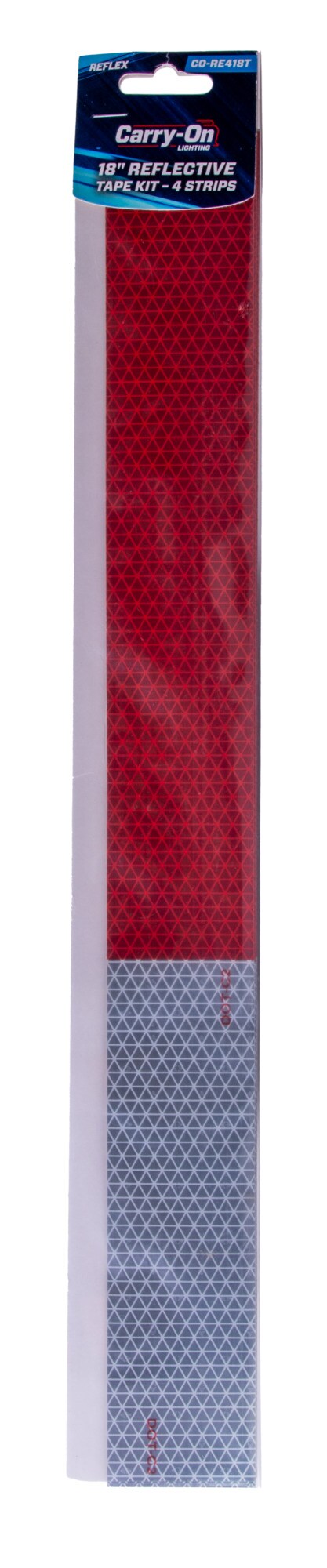 Cinta Reflectante para Remolque Portátil, Franjas de 2 pulgadas por 18 pulgadas CO-RE418T
