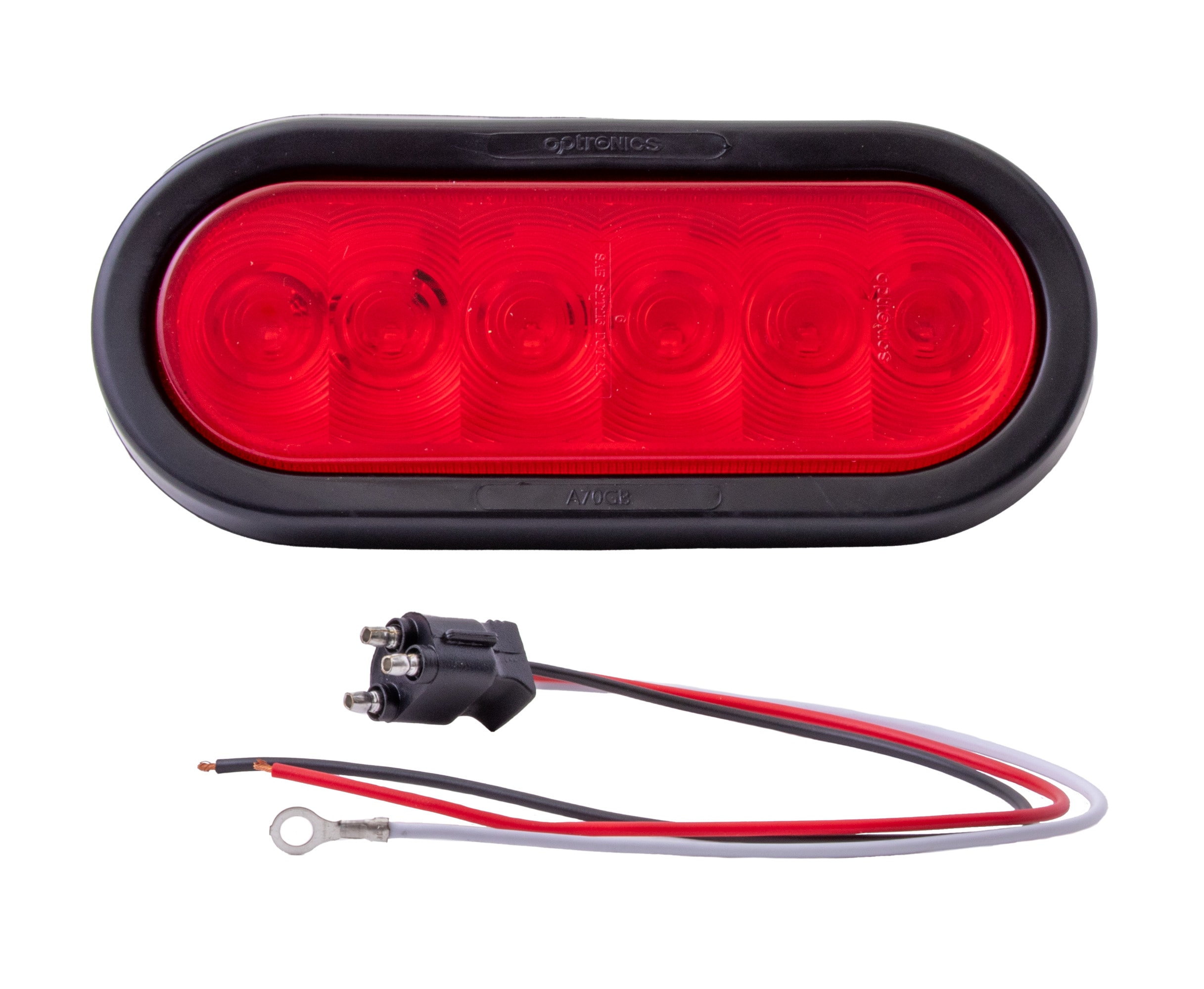 Luz trasera combinada sellada ovalada de 6 pulgadas para remolque portátil.