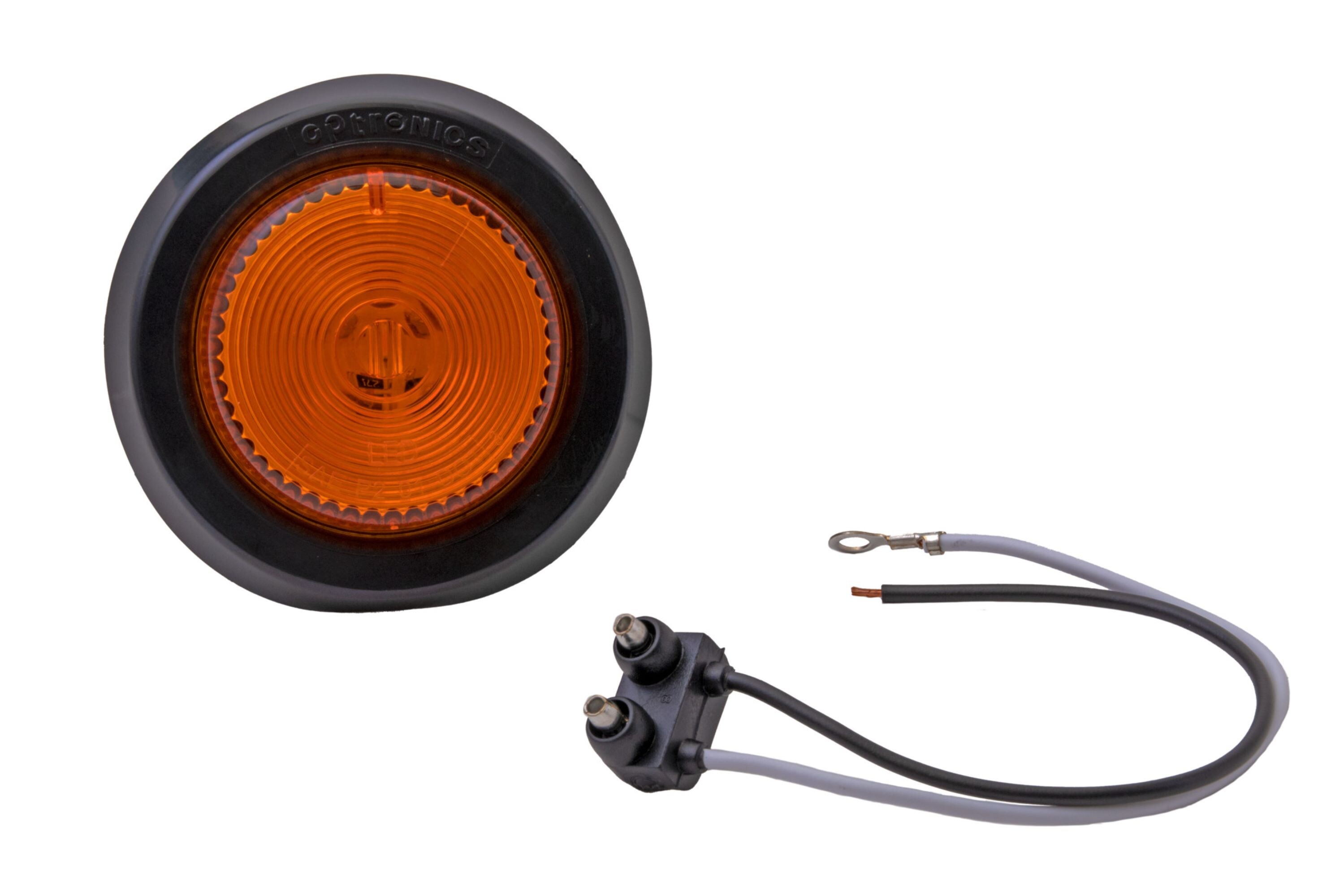 Luz marcadora/intermitente ámbar sellada redonda de 2 pulgadas para remolque de mano