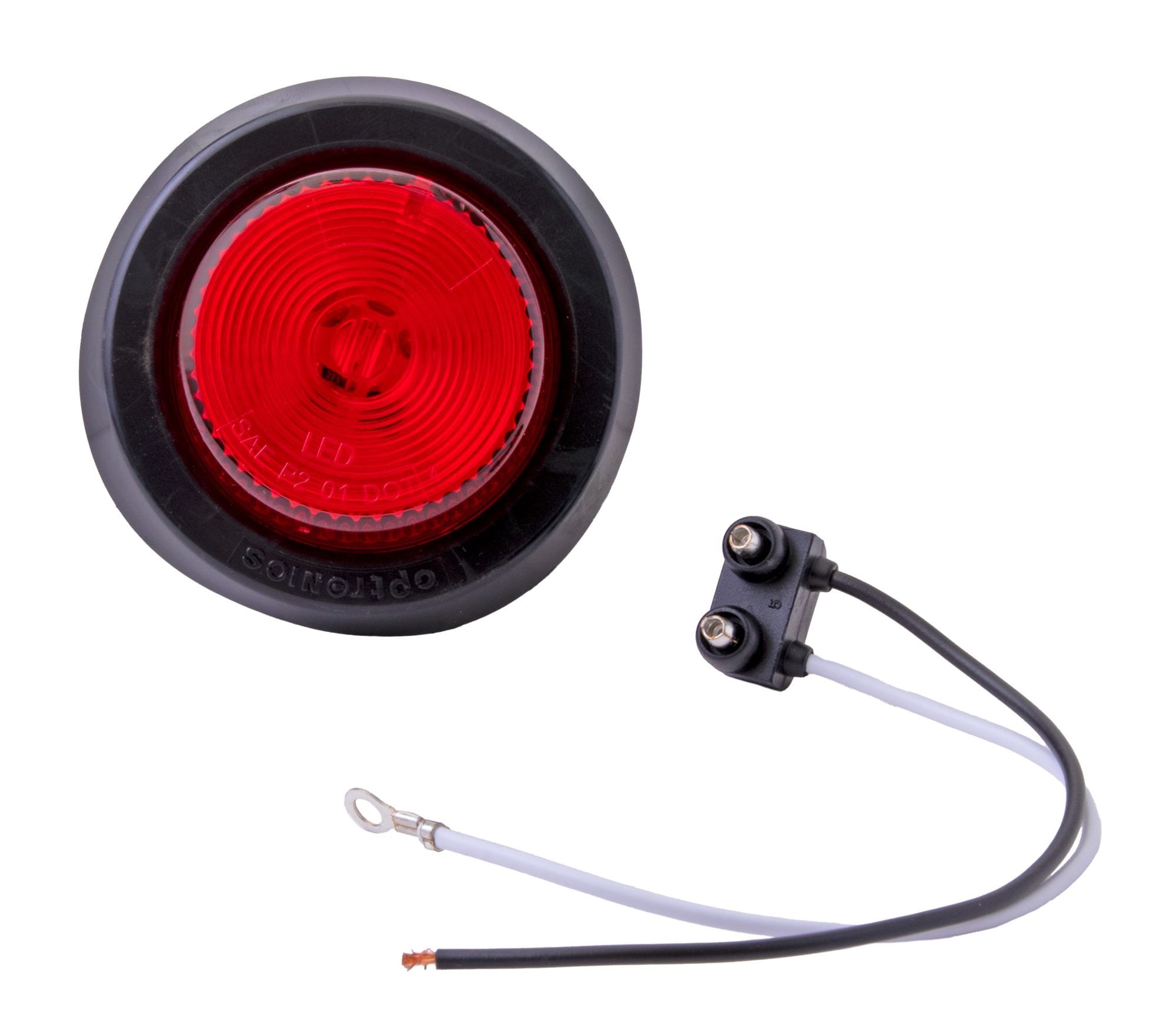Luz sellada de marcador/claro LED roja redonda de 2 pulgadas para remolque de mano CO-MCL56RK
