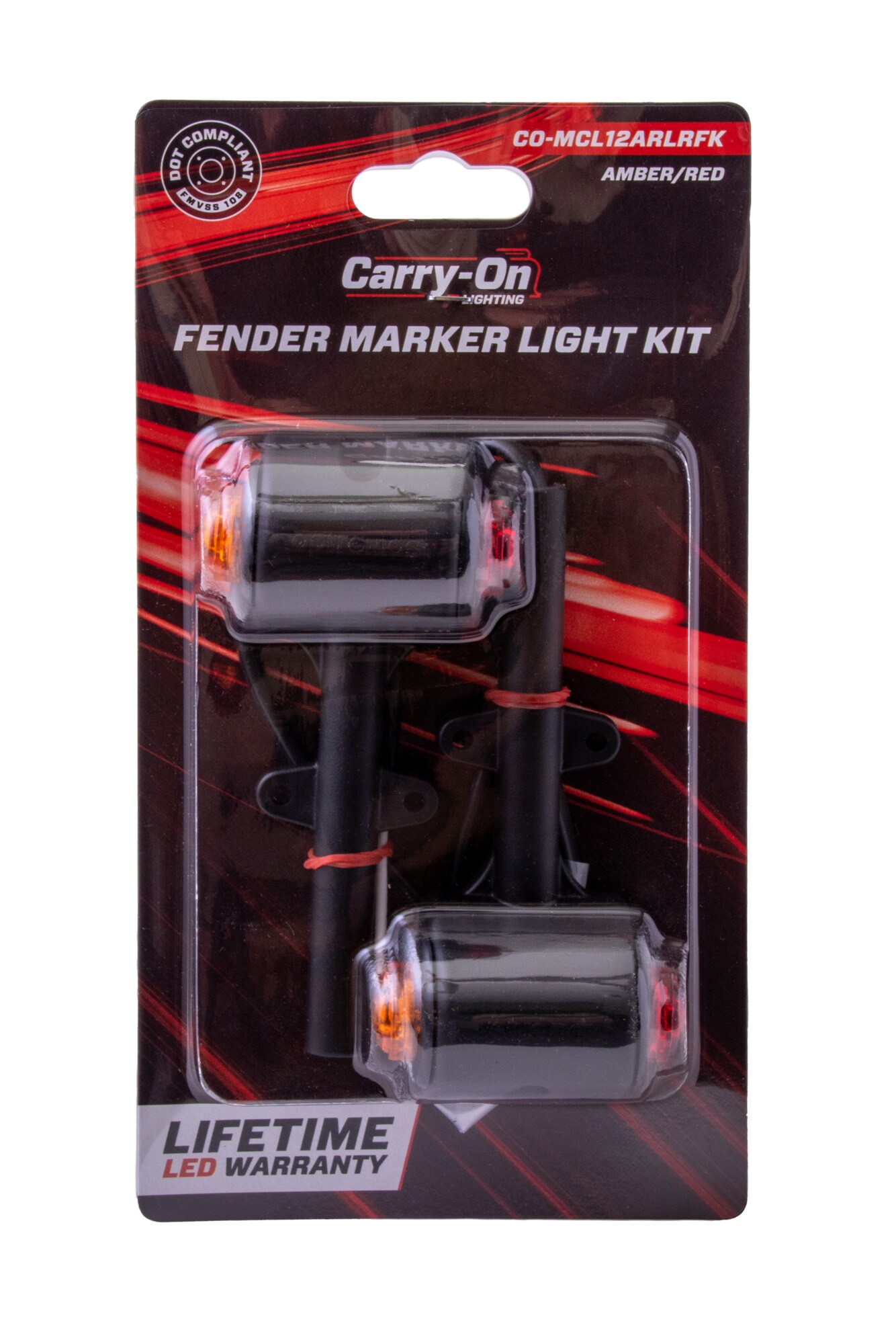 Kit de luces marcadoras y de remolque LED para guardabarros, Carry-On Trailer CO-MCL12ARLRFK.