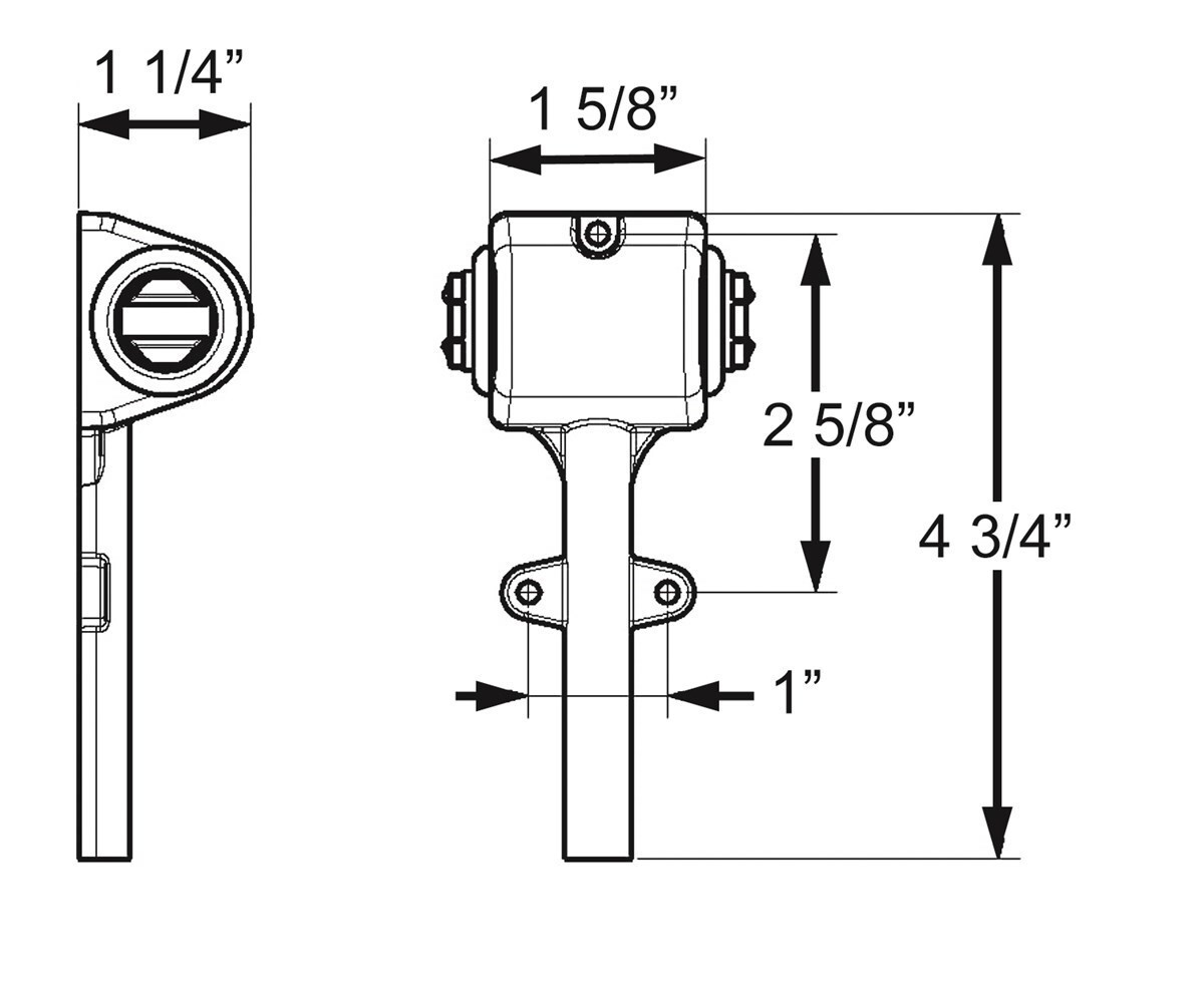Kit de luces marcadoras y de remolque LED para guardabarros, Carry-On Trailer CO-MCL12ARLRFK.