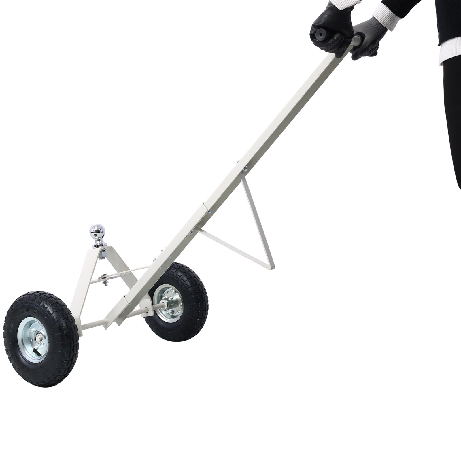 Carrito Remolcador Kahomvis con Llantas Neumáticas - Capacidad Máxima de 600 Lb