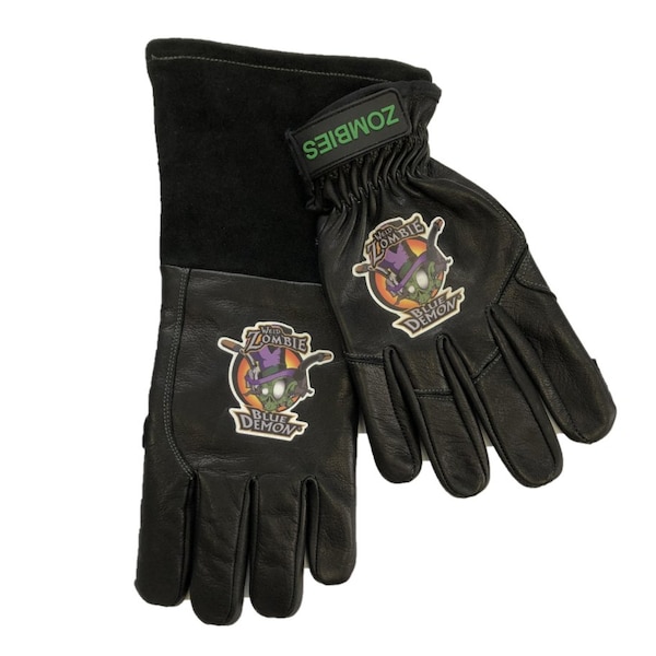 Guantes de soldadura Blue Demon ZOMBIES desparejados, tamaño X-Large - BDWG-ZOMBIES-XL