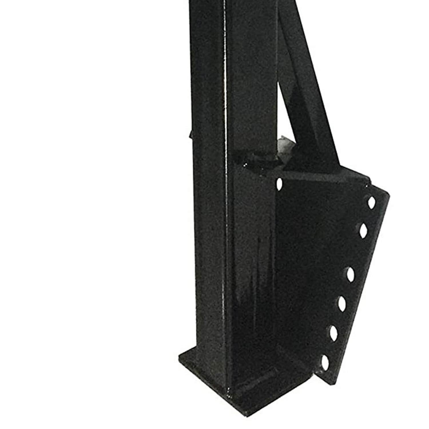 Porta llanta de repuesto universal para remolque, resistente de acero, color negro.