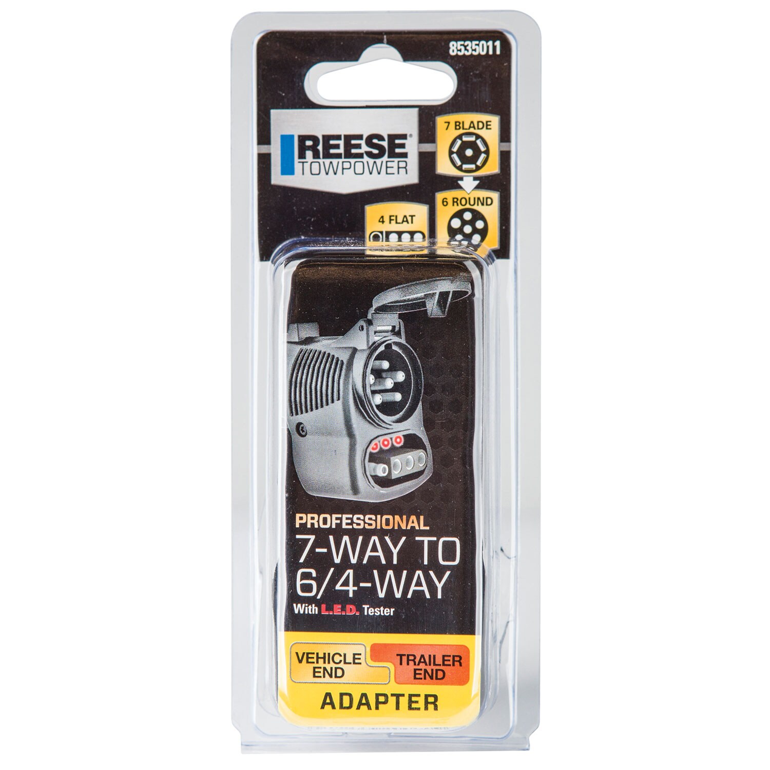 Adaptador Reese de 7 a 6 y 4 con probador LED 8535011