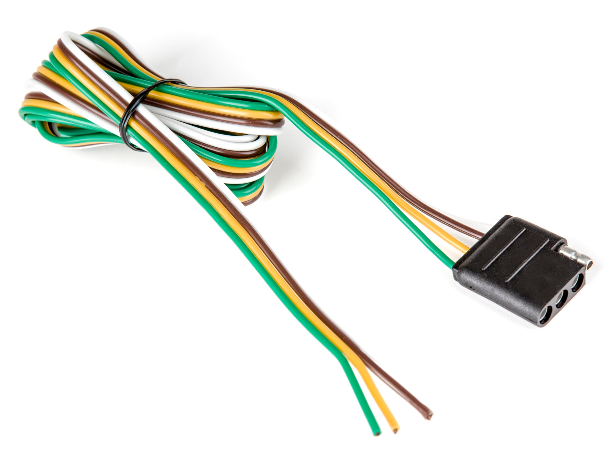 Conector de Remolque Reese de 4 vías, 60 pulgadas, Extremo del Vehículo, Negro 7412311