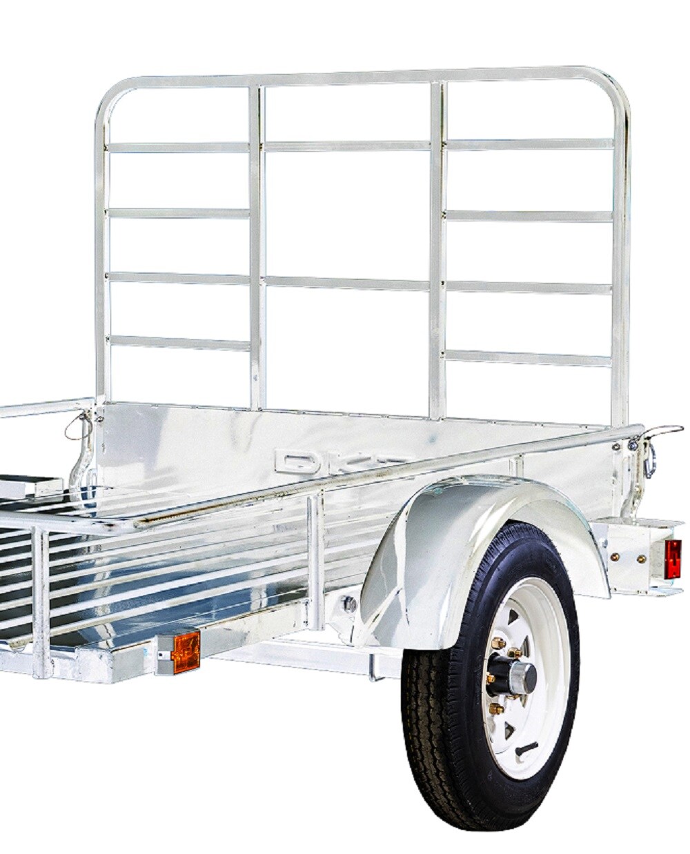 Remolque de Utilidad de Acero de 4 pies x 6 pies con Puerta de Rampas (Capacidad de 1295 lb)