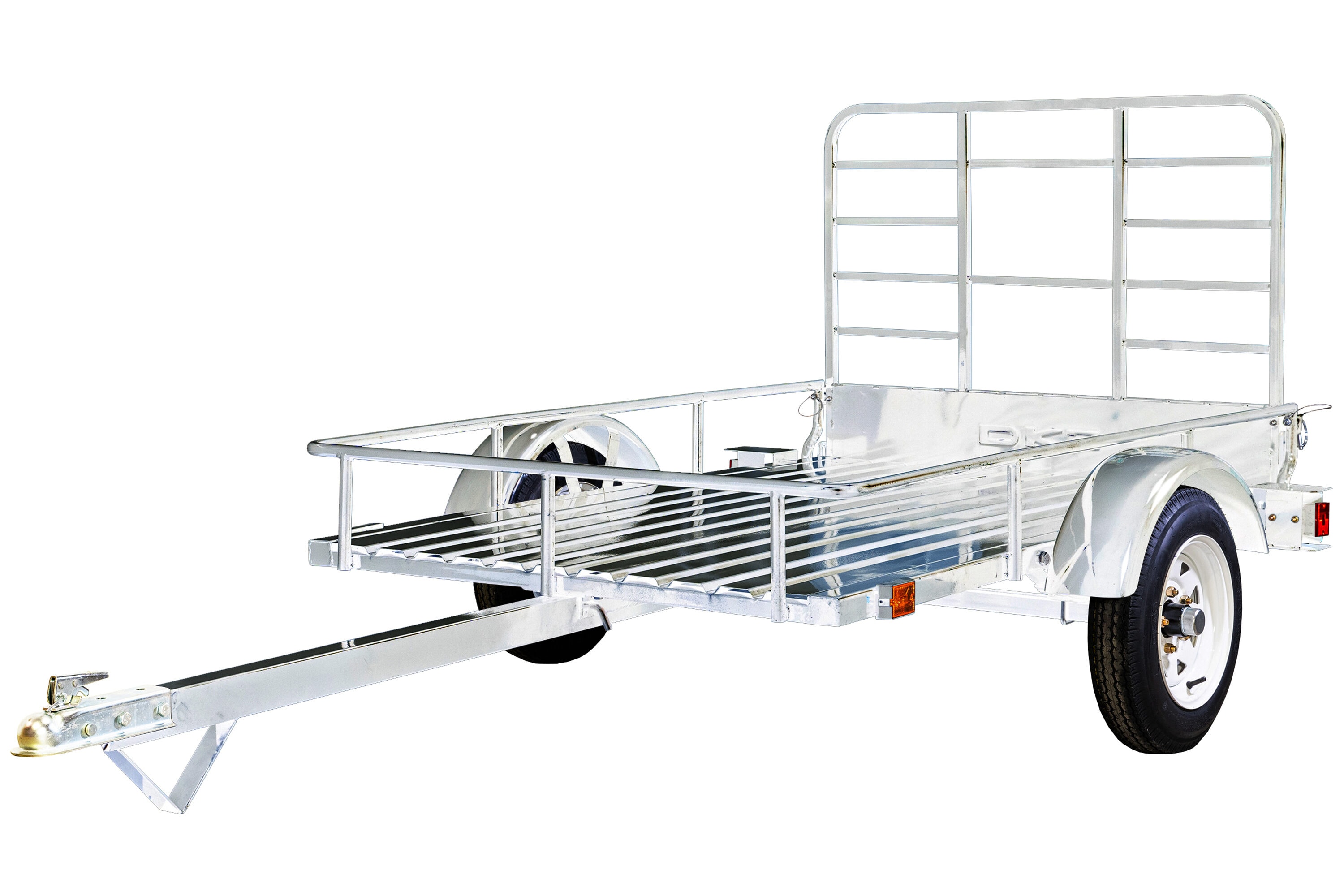 Remolque de Utilidad de Acero de 4 pies x 6 pies con Puerta de Rampas (Capacidad de 1295 lb)