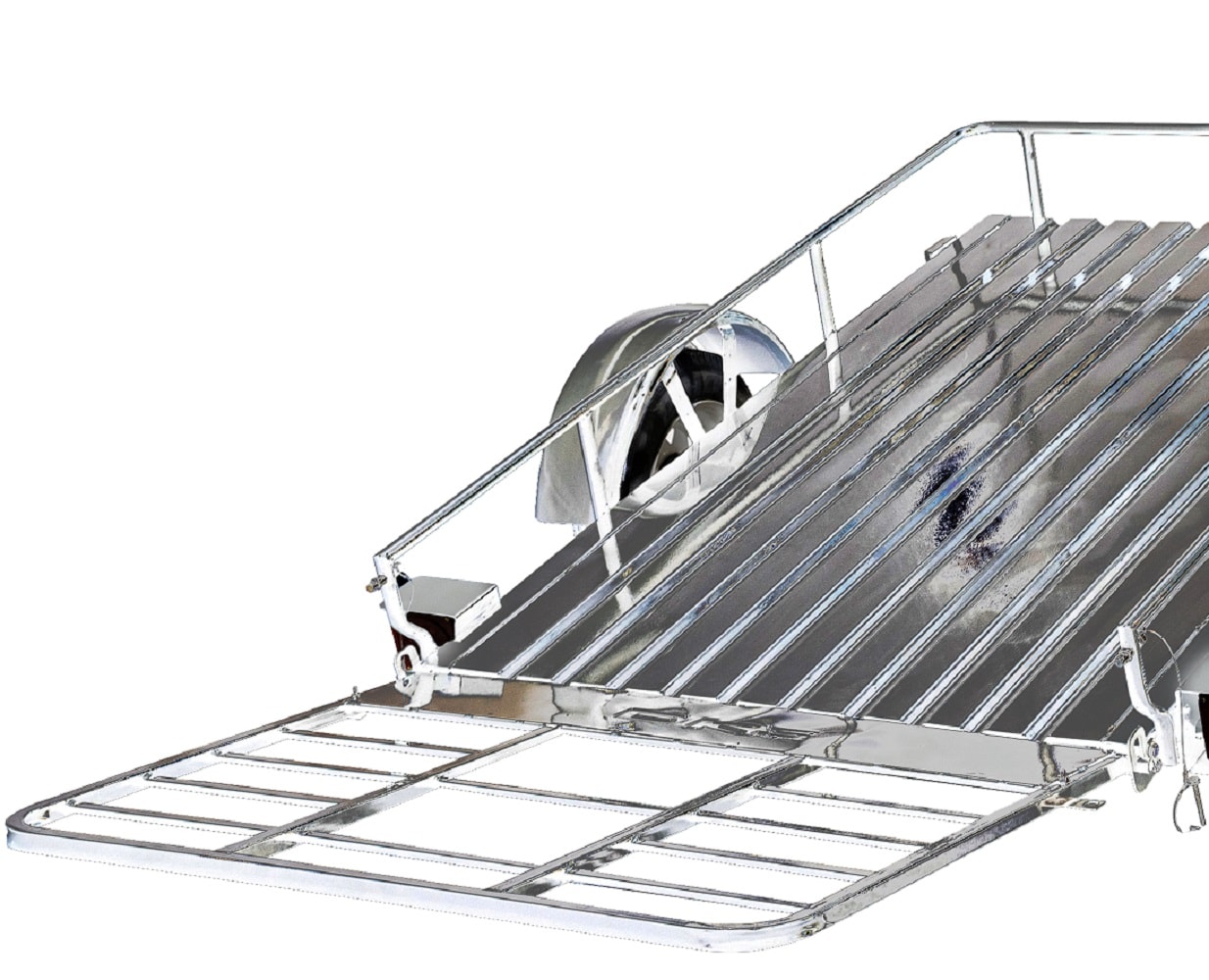 Remolque de Utilidad de Acero de 4 pies x 6 pies con Puerta de Rampas (Capacidad de 1295 lb)