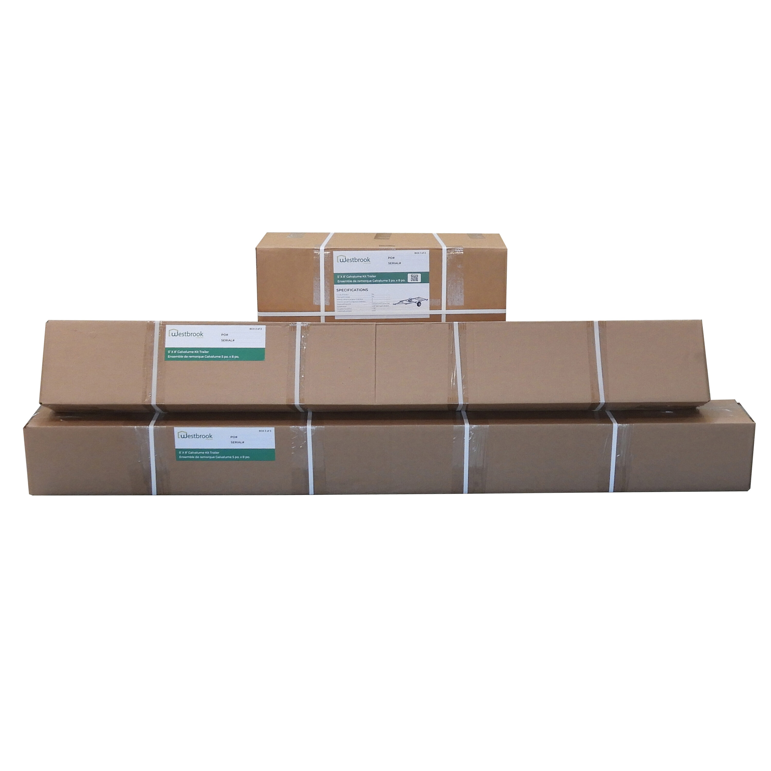 Remolque de utilidad de acero Stirling de 1.5 m x 2.5 m (capacidad de 567 kg) 504085