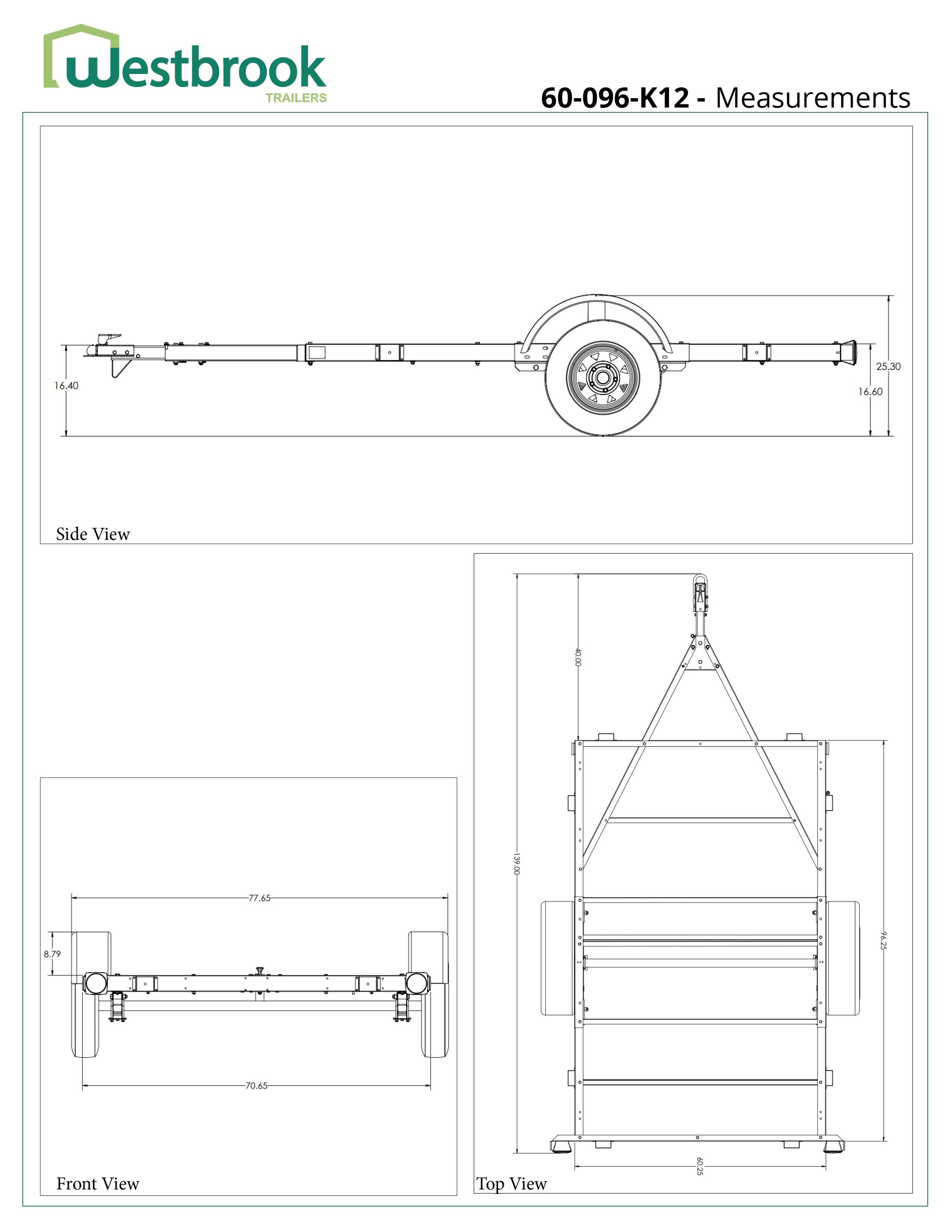 Remolque de utilidad de acero Stirling de 1.5 m x 2.5 m (capacidad de 567 kg) 504085