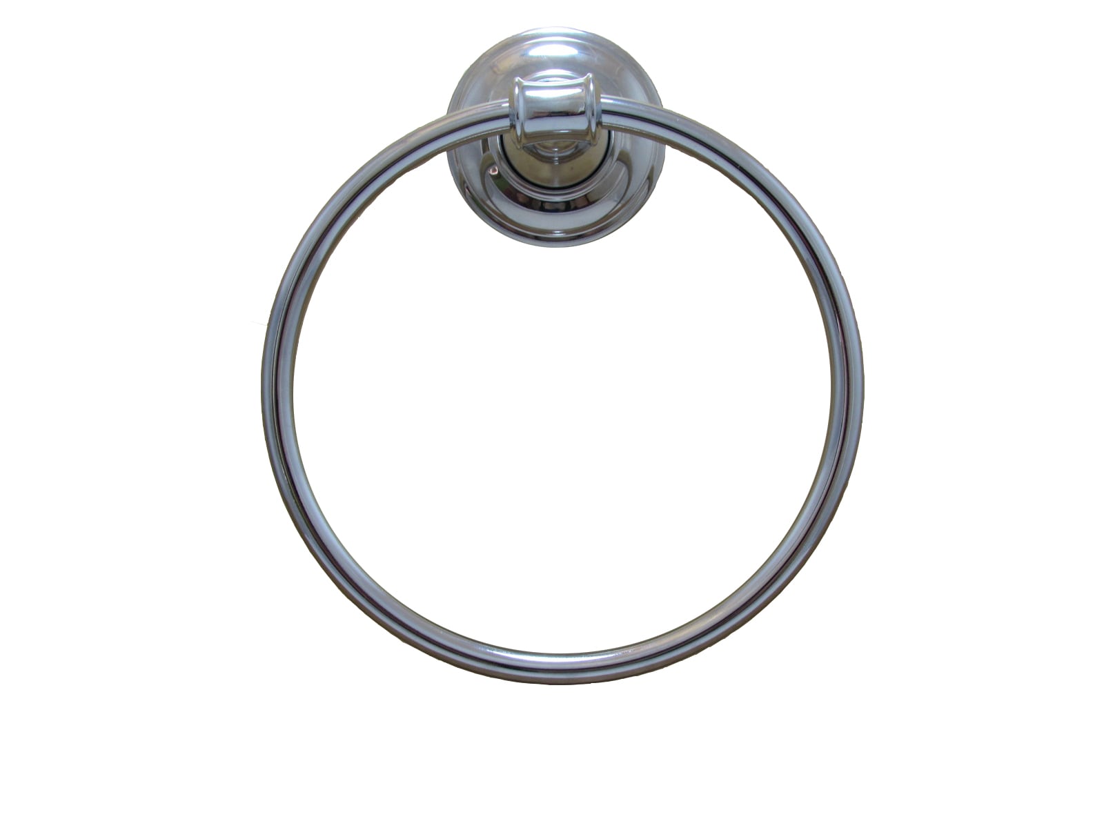 Set de accesorios decorativos para baño en cromo Edgerton de 3 piezas - Barra para toallas, Porta papel higiénico, Anillo para toalla, Incluidos BA3801-3SET-CH