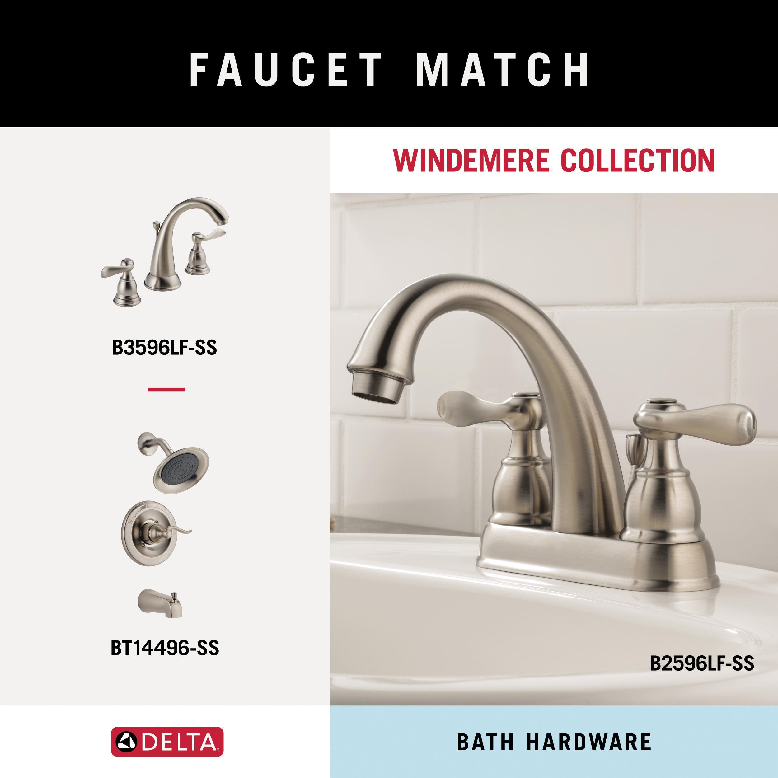 Set de accesorios decorativos para baño en níquel cepillado de 3 piezas Windemere: barra de toallas, portarrollos y argolla para toallas. Incluye WIN63VK-BN.