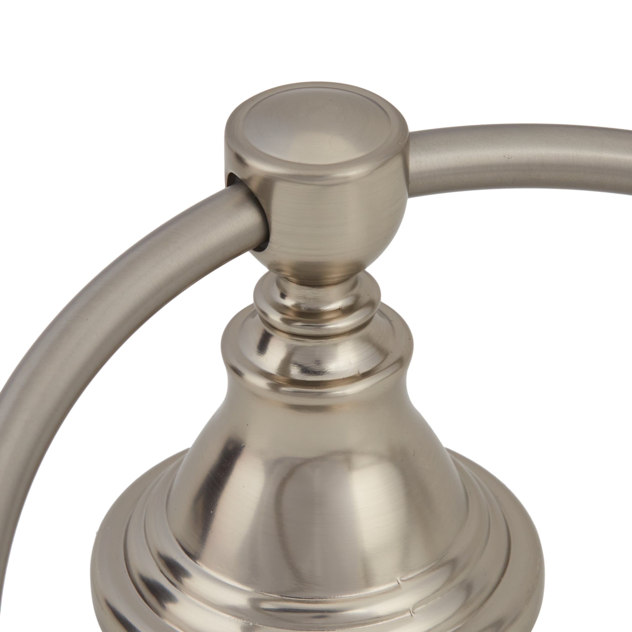 Conjunto de accesorios decorativos para baño de 3 piezas con acabado en níquel cepillado Jordon, incluye barra de toalla, porta papel higiénico y argolla para toalla - Modelo FSI657-18TPTRBNIC