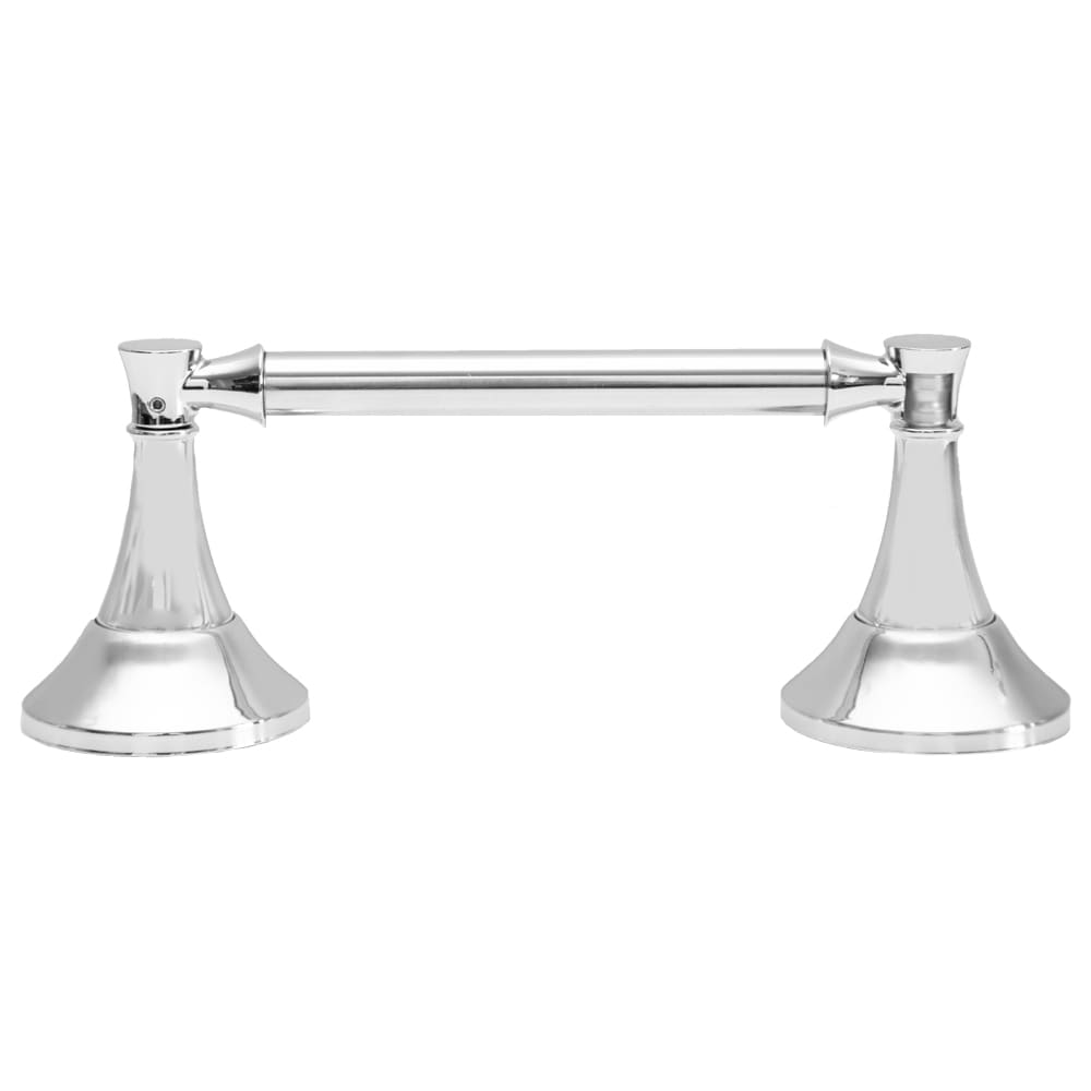 Set de accesorios decorativos para baño en níquel satinado de 3 piezas Arlington: barra para toallas, portarrollos y argolla para toallas. Incluye BA2702-3SET-SN.