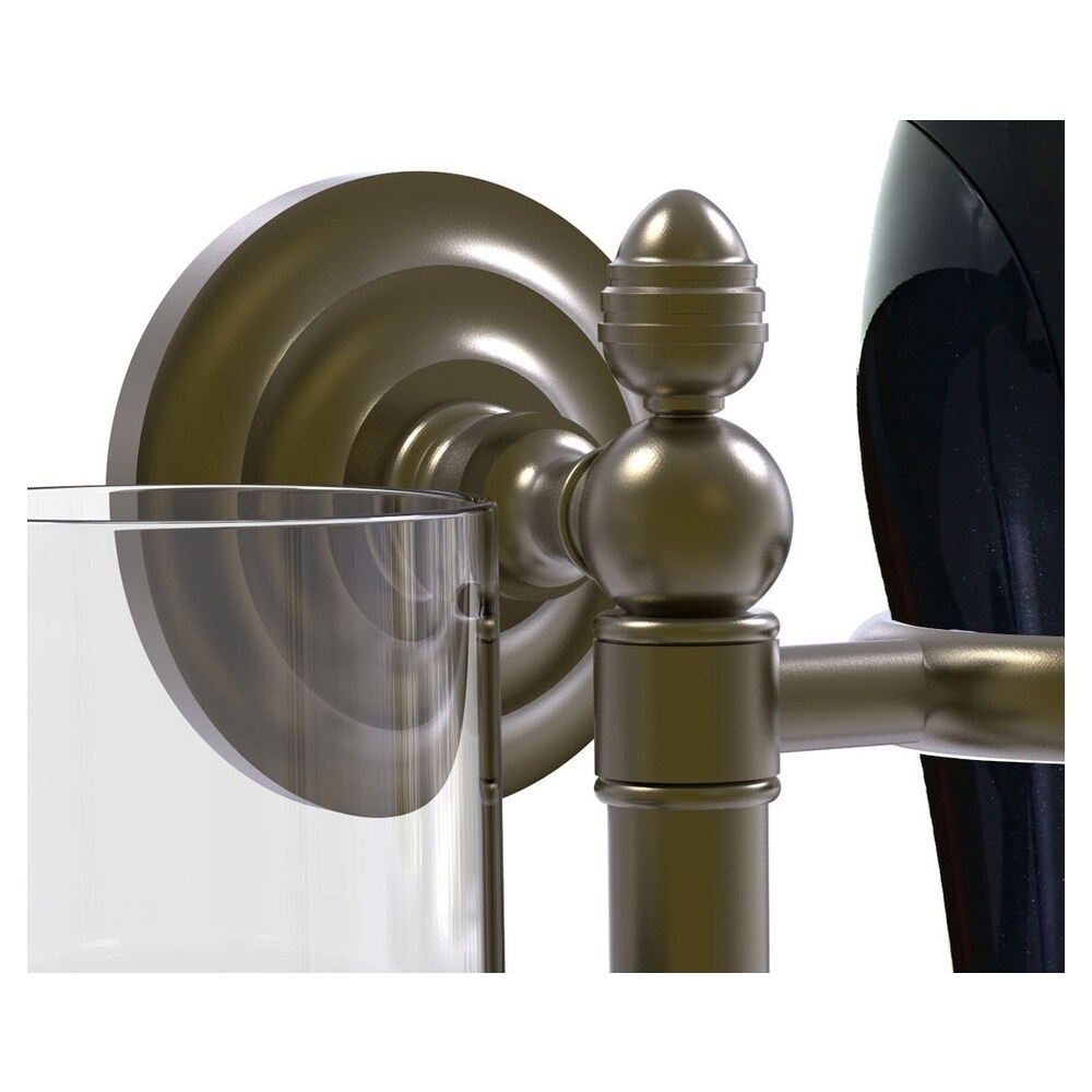 Juego de Accesorios de Baño Decorativos con Barra de Toallas en Latón Antiguo de 2 Piezas Allied Brass Que New. Incluye QN-GTBD-1-ABR.