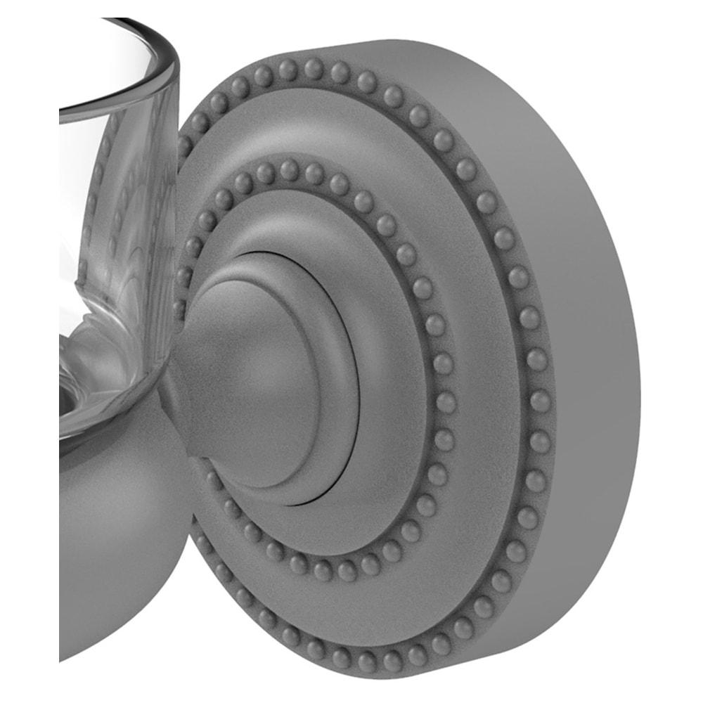 Set de accesorios de baño decorativos en gris mate de Allied Brass con 2 piezas, incluye el modelo Dottingham DT-64-GYM.