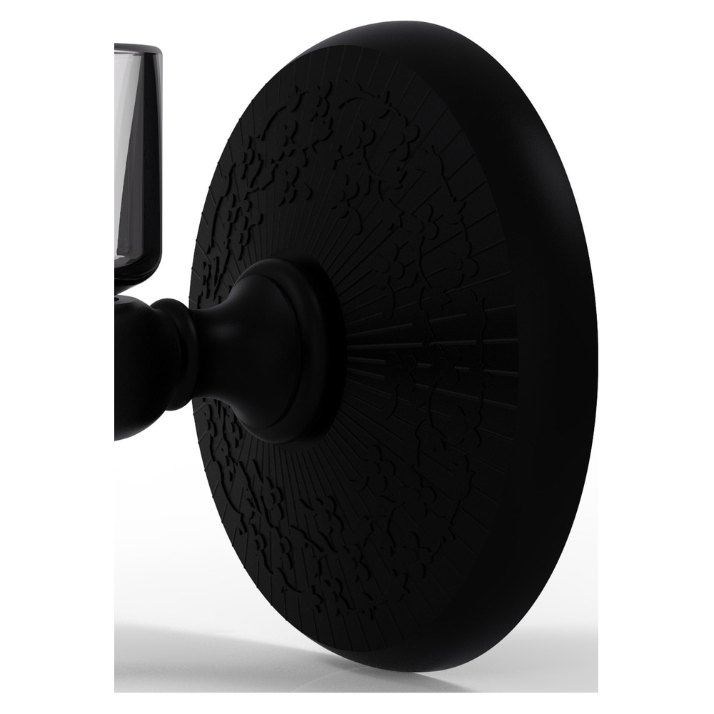 Set de accesorios para baño decorativos en color negro mate de 2 piezas Monte Carlo de Allied Brass incluido MC-64-BKM