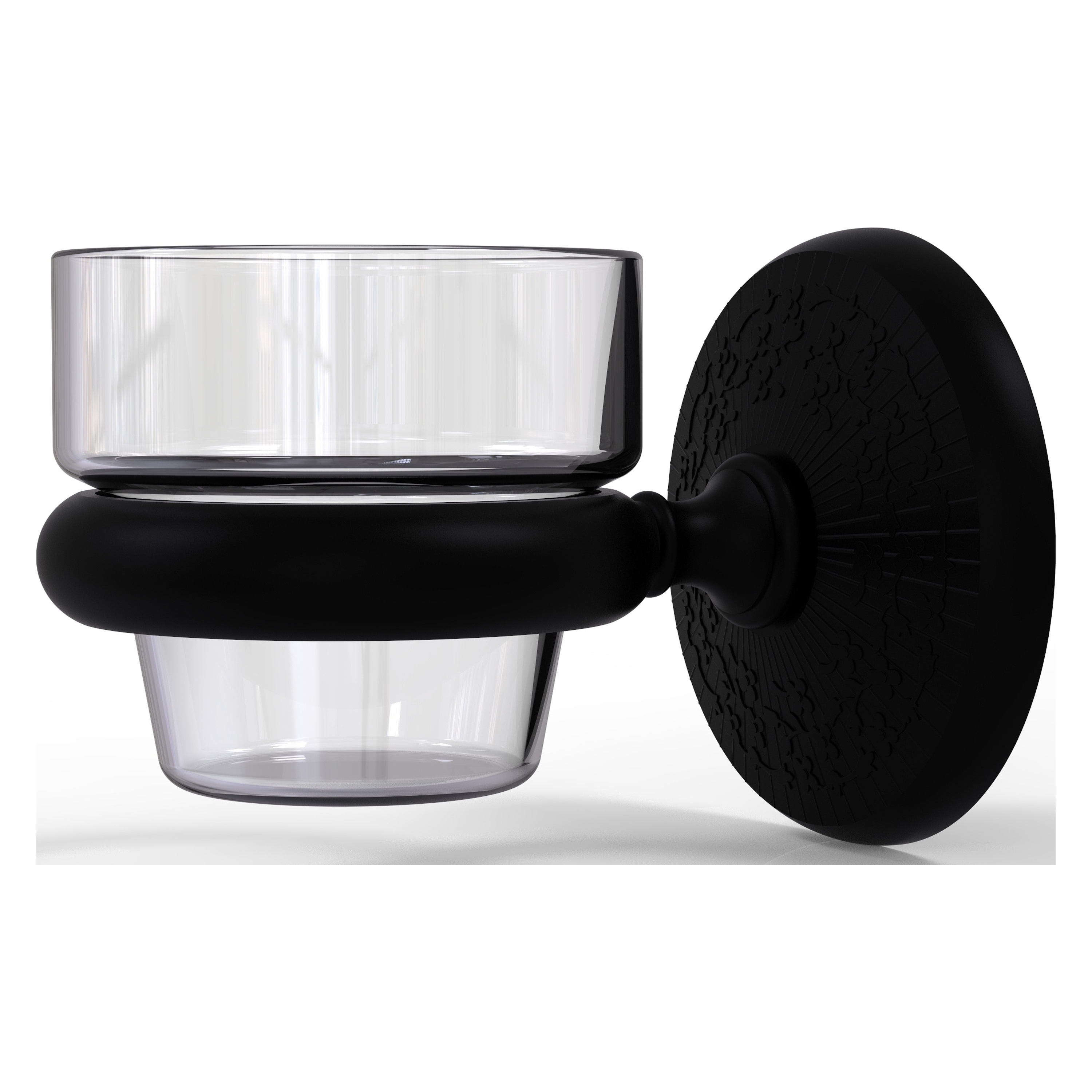 Set de accesorios para baño decorativos en color negro mate de 2 piezas Monte Carlo de Allied Brass incluido MC-64-BKM