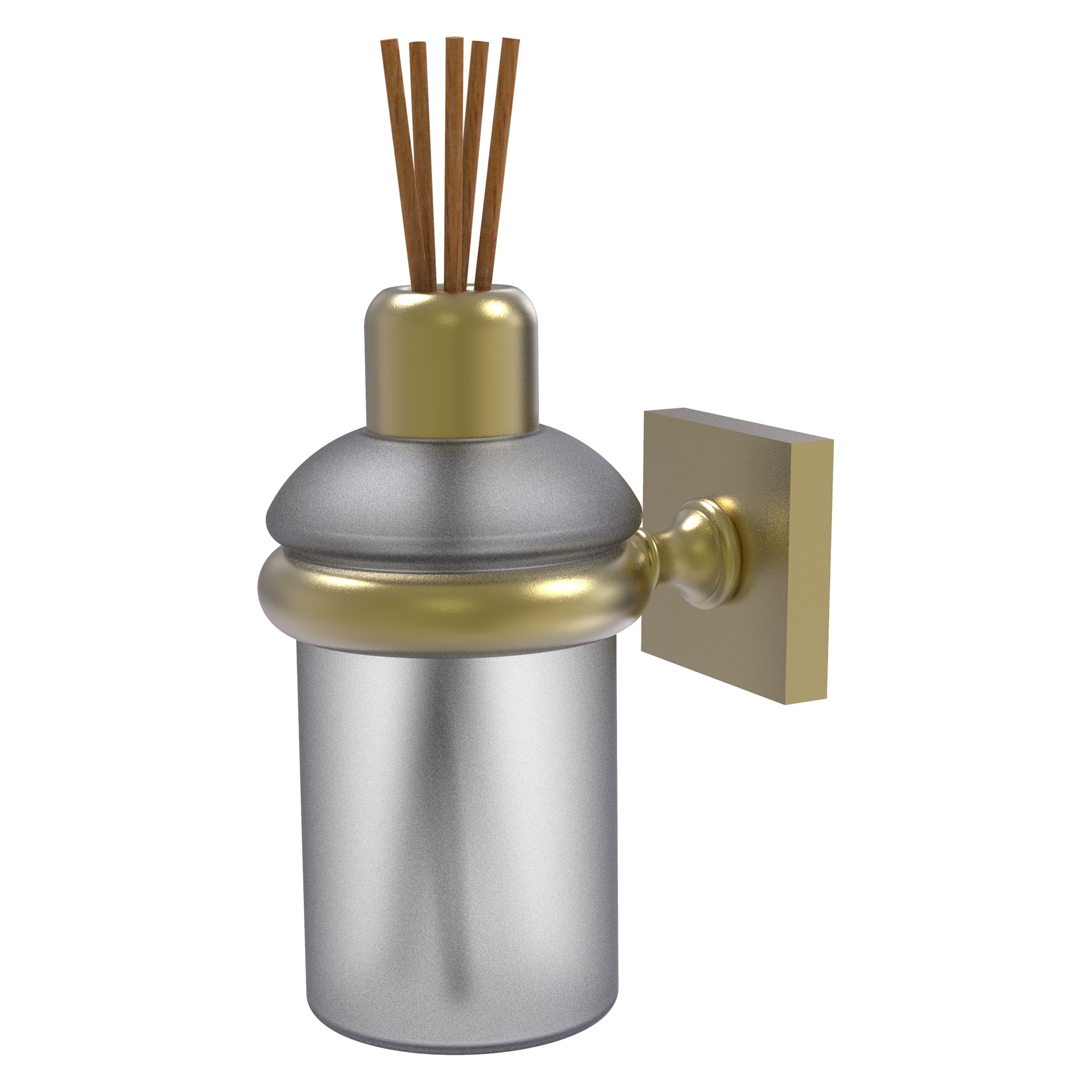 Set de accesorios decorativos para baño de latón satinado estilo Montero de 2 piezas incluido MT-69-SBR