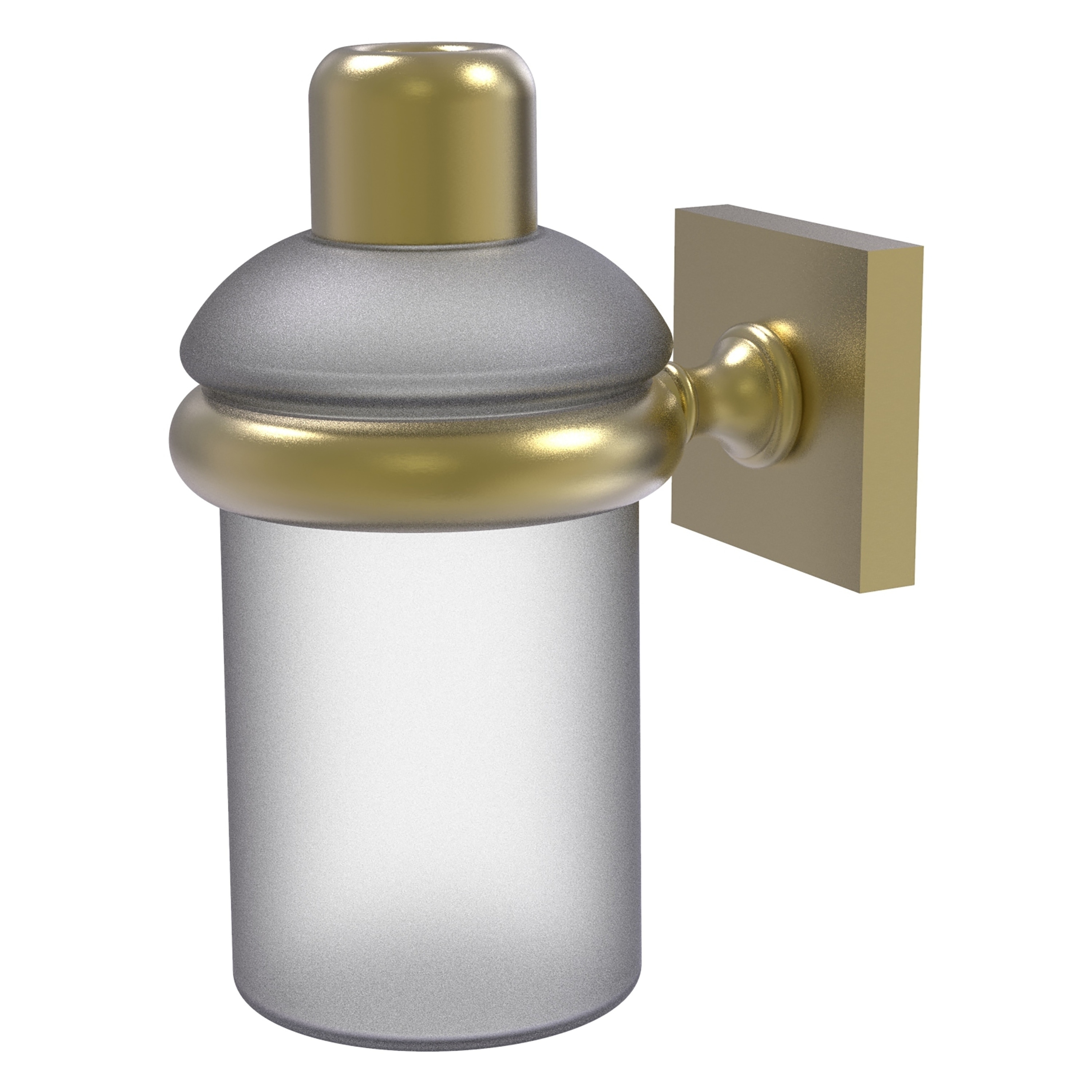 Set de accesorios decorativos para baño de latón satinado estilo Montero de 2 piezas incluido MT-69-SBR