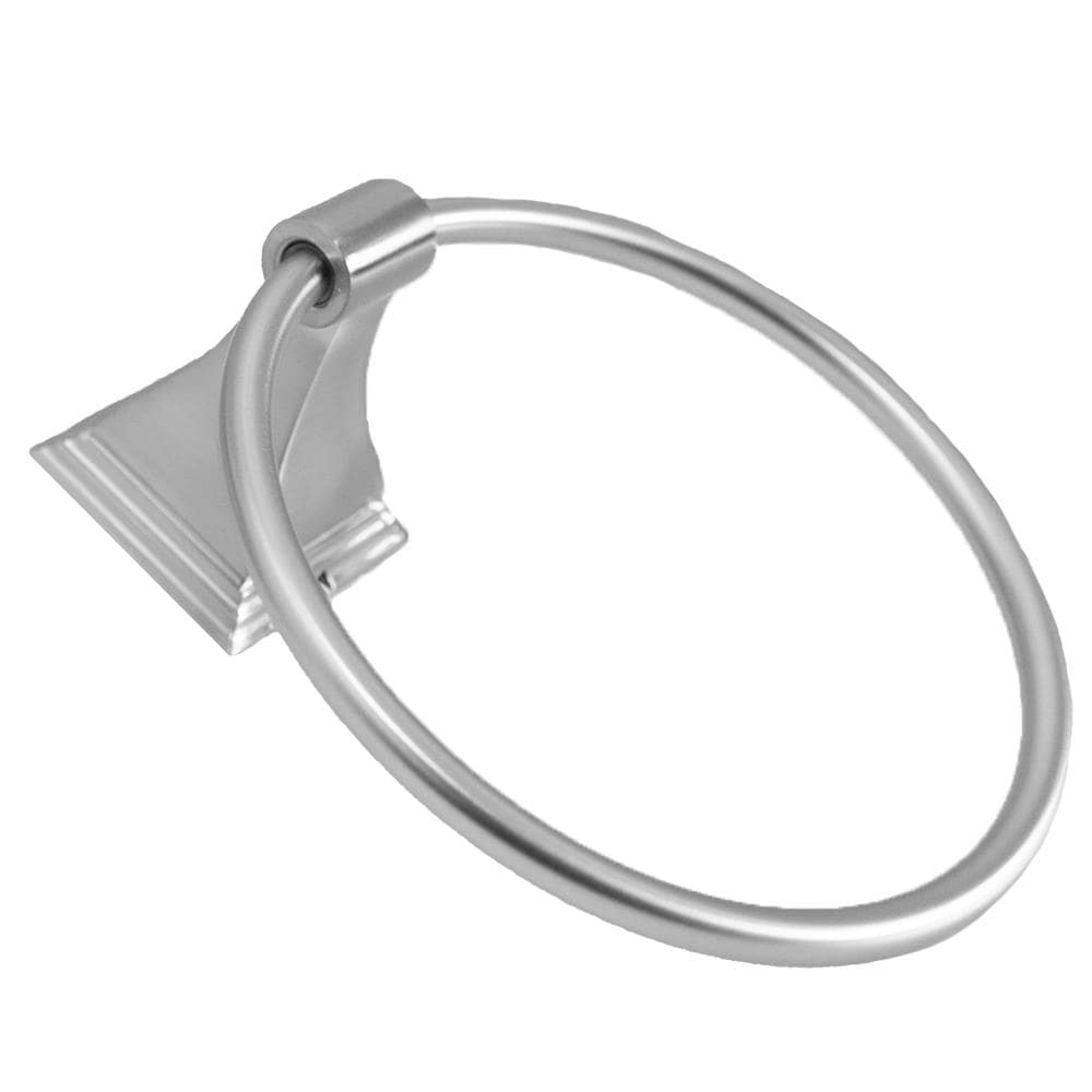 Juego de accesorios para baño ARISTA de 3 piezas en níquel satinado - Barra de toalla, portarrollos de papel higiénico, argolla para toallaLeonard, incluido BA1702-3PCSET-SN