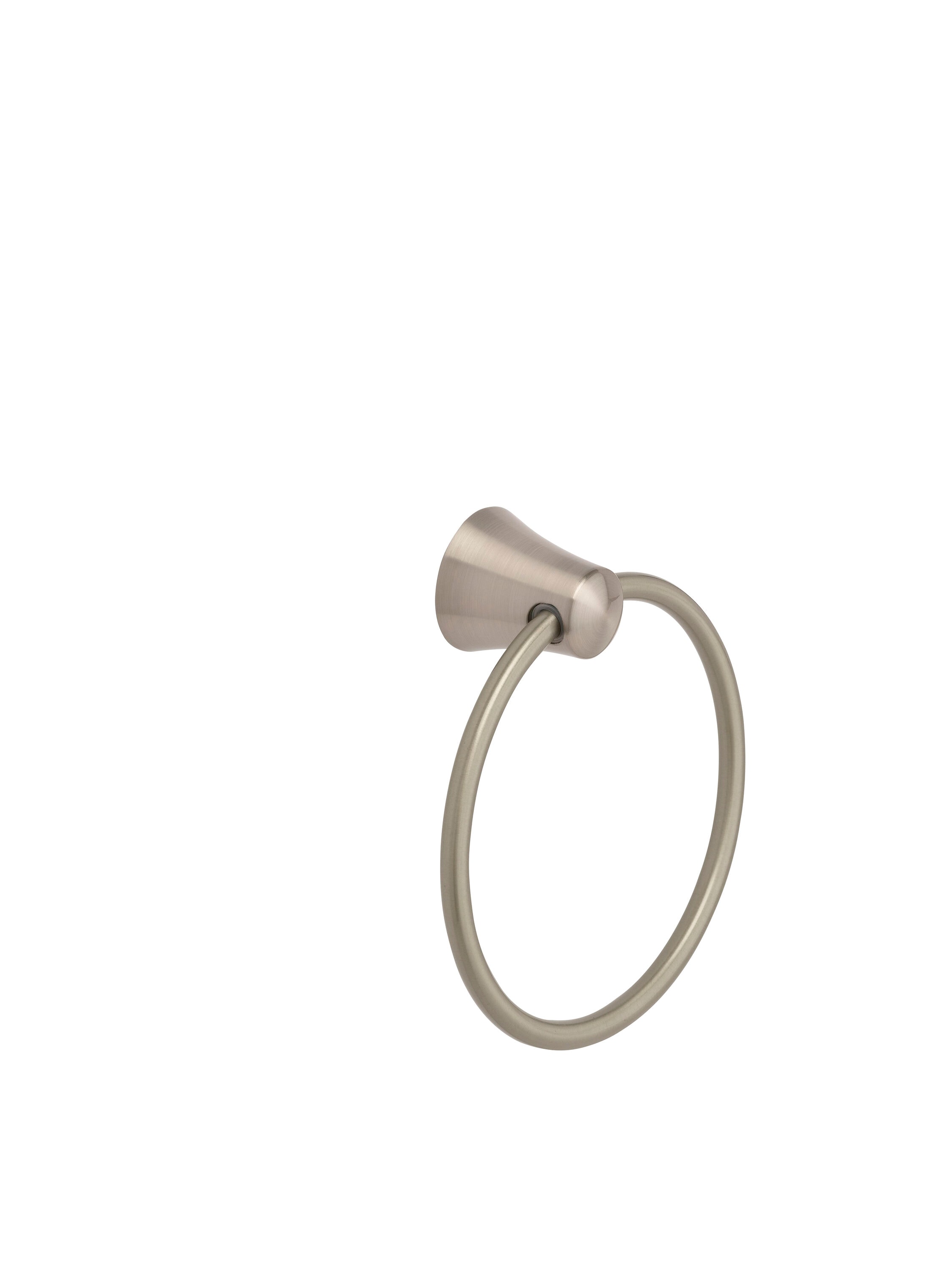 Juego de accesorios decorativos para baño de 3 piezas en satinado - barra para toallas, portarrollos de papel higiénico y anillo para toallas incluidos de Ponte Giulio USA