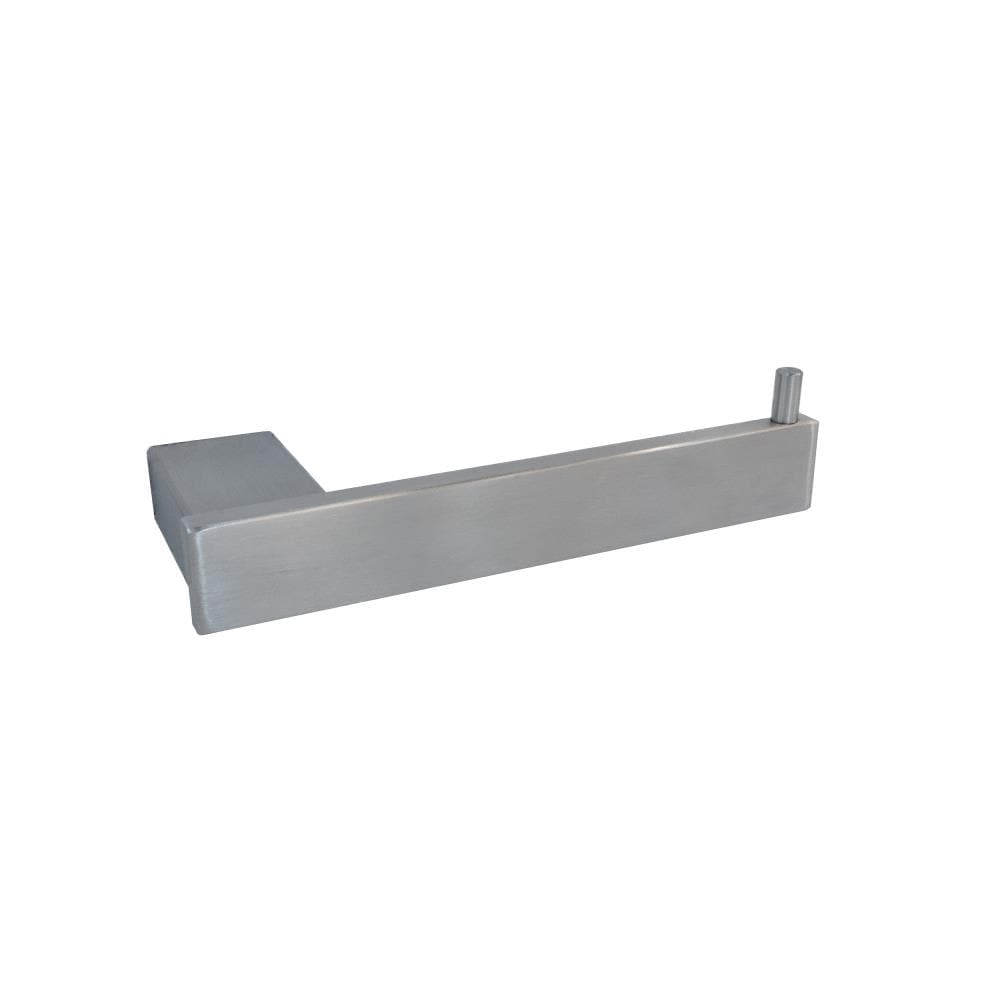 Juego de accesorios decorativos para baño de níquel cepillado de 5 piezas de Suecia: barra de toallas, portarrollos de papel, anillo para toallas y gancho para batas incluidos BNSW5PK-BN