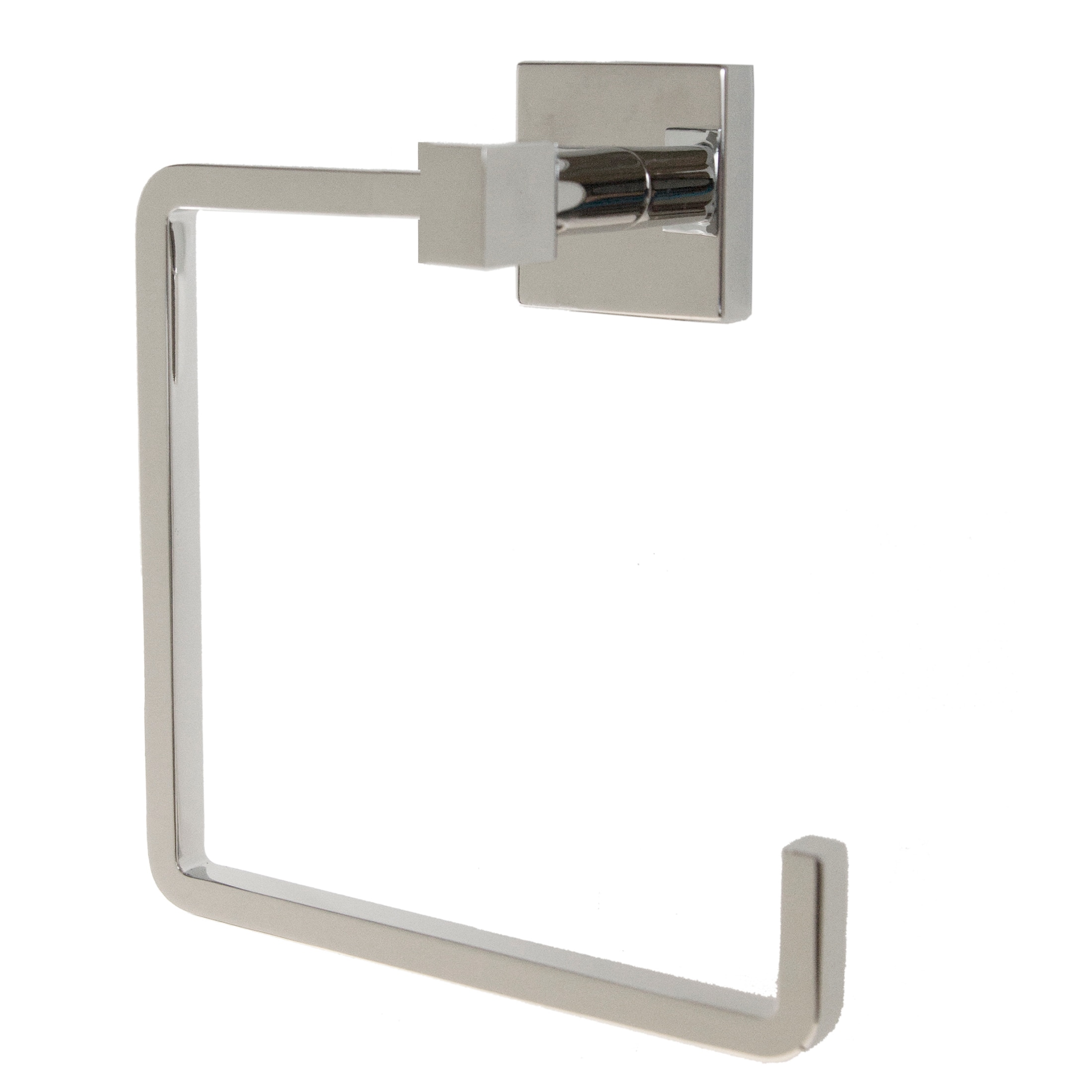 Set de accesorios para baño en cromo pulido de 4 piezas de Design House: Barra para toallas, portarrollos, argolla para toallas y gancho para batas incluidos 188540