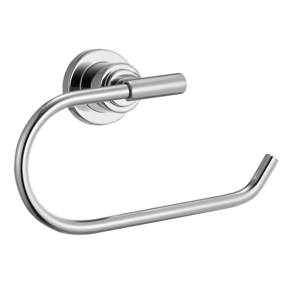 Juego de Accesorios de Baño Decorativos de 4 Piezas en Cromado Pulido Modelo Ginebra, incluye Barra de Toallas, Portarrollos, Argolla para Toallas y Gancho para Batas