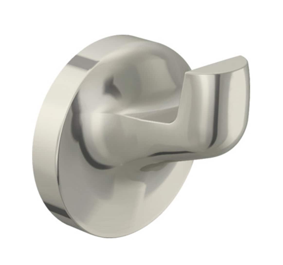 Conjunto de Accesorios Decorativos para Baño de 4 Piezas en Níquel Cepillado Alta Bay - Barra Porta Toallas, Porta Papel Higiénico, Anillo Porta Toallas y Gancho para Batas Incluidos 188680