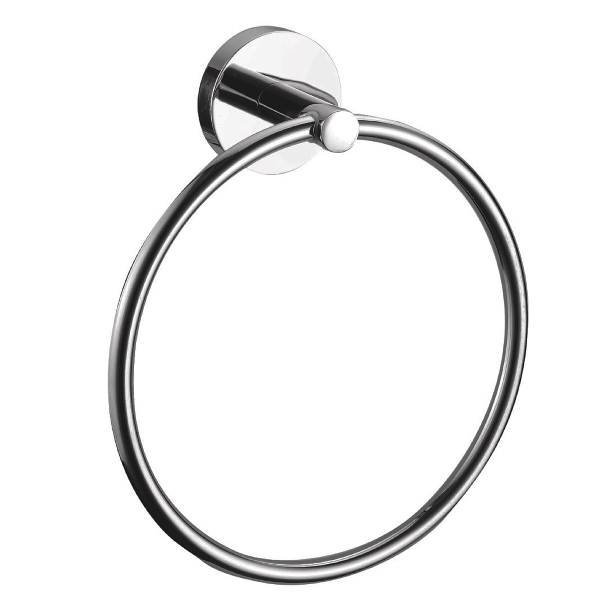 Juego de accesorios de baño decorativos de 4 piezas en cromo pulido para baño Graz de Design House - Incluye barra de toallas, portarrollos, argolla de toalla y gancho para batas