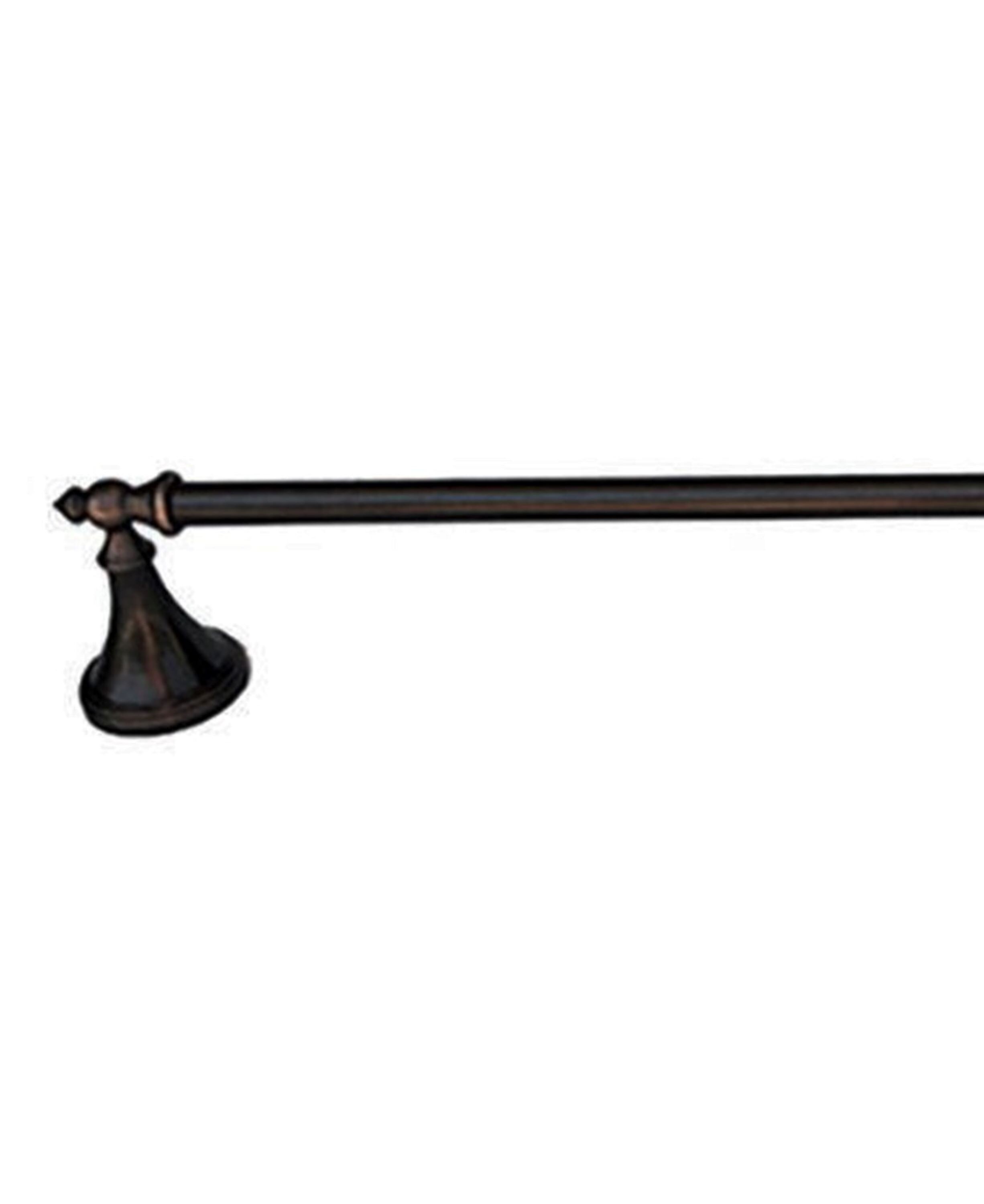 Juego de accesorios decorativos para baño de bronce aceitado Annchester de 4 piezas de ARISTA - Incluye barra de toalla, portarrollos de baño, anillo de toalla y gancho para bata 5303-4SET-DBR