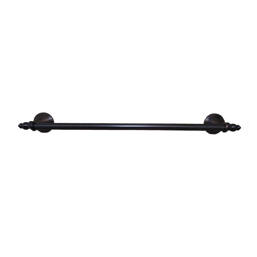 Juego de accesorios decorativos para baño de bronce aceitado Annchester de 4 piezas de ARISTA - Incluye barra de toalla, portarrollos de baño, anillo de toalla y gancho para bata 5303-4SET-DBR