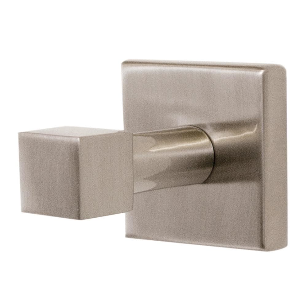 Juego de Accesorios Decorativos para Baño en Níquel Satinado de 4 Piezas Karsen, Incluye Barra de Toalla, Portarrollos, Argolla de Toalla y Gancho para Bata de Casa