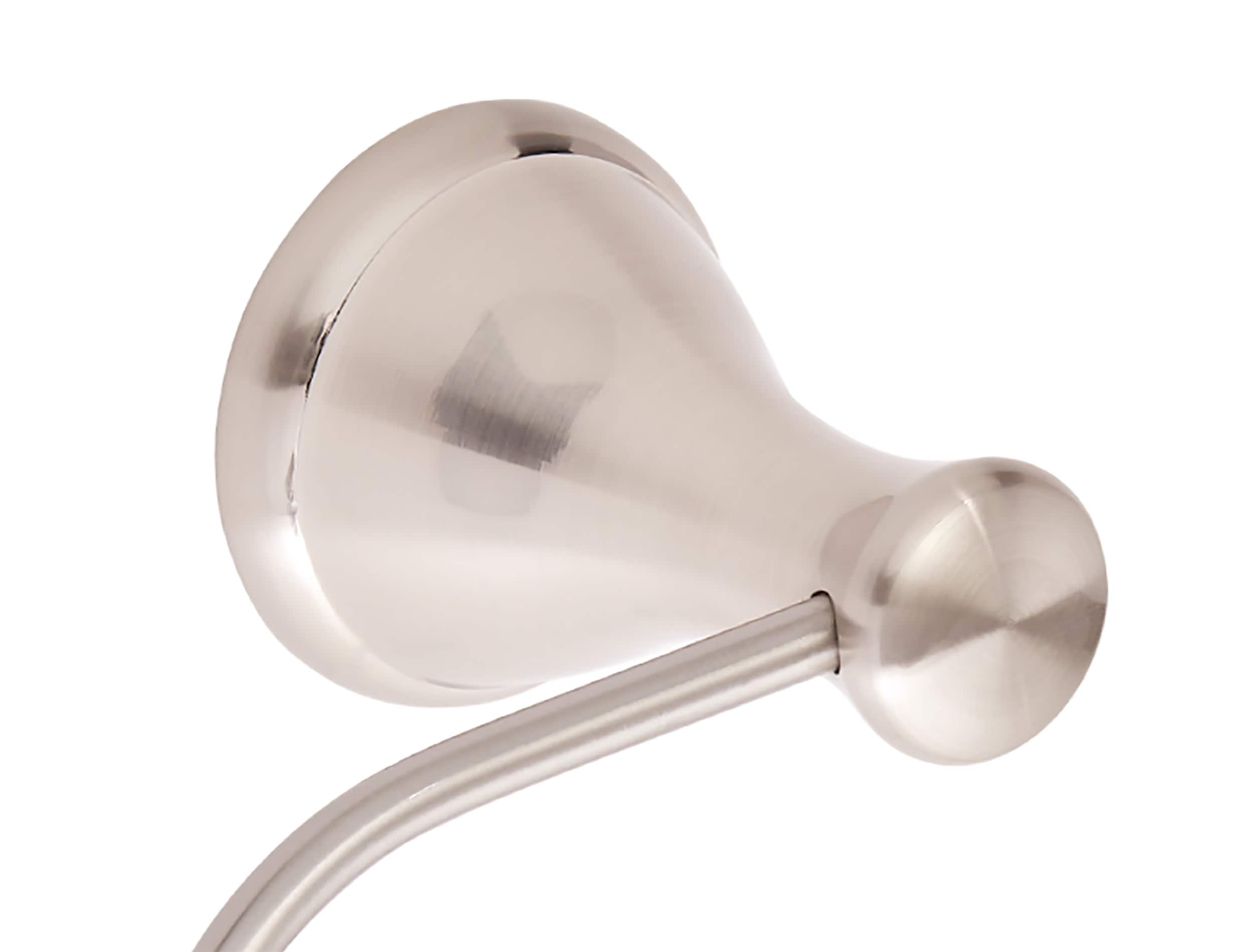 Juego de accesorios decorativos para baño de 3 piezas Bailey en níquel cepillado, incluye barra de toallas, portarrollos y argolla para toallas - FSI 2403KIT BN