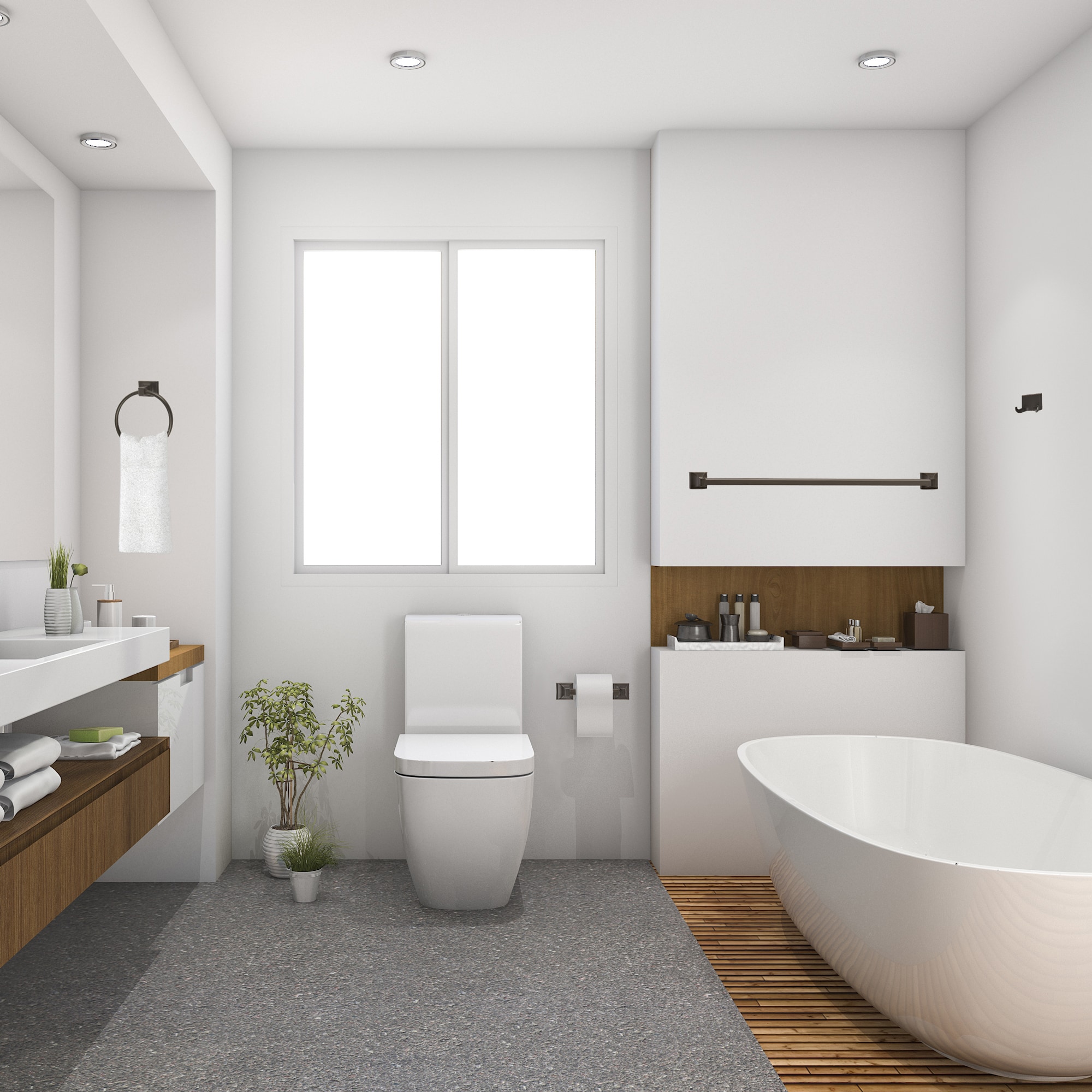 Juego de Accesorios Decorativos para Baño en Bronce Aceitado Millbridge de 4 Piezas: Barra para Toallas, Portarrollos, Argolla para Toallas y Gancho para Batas incluidos 560854